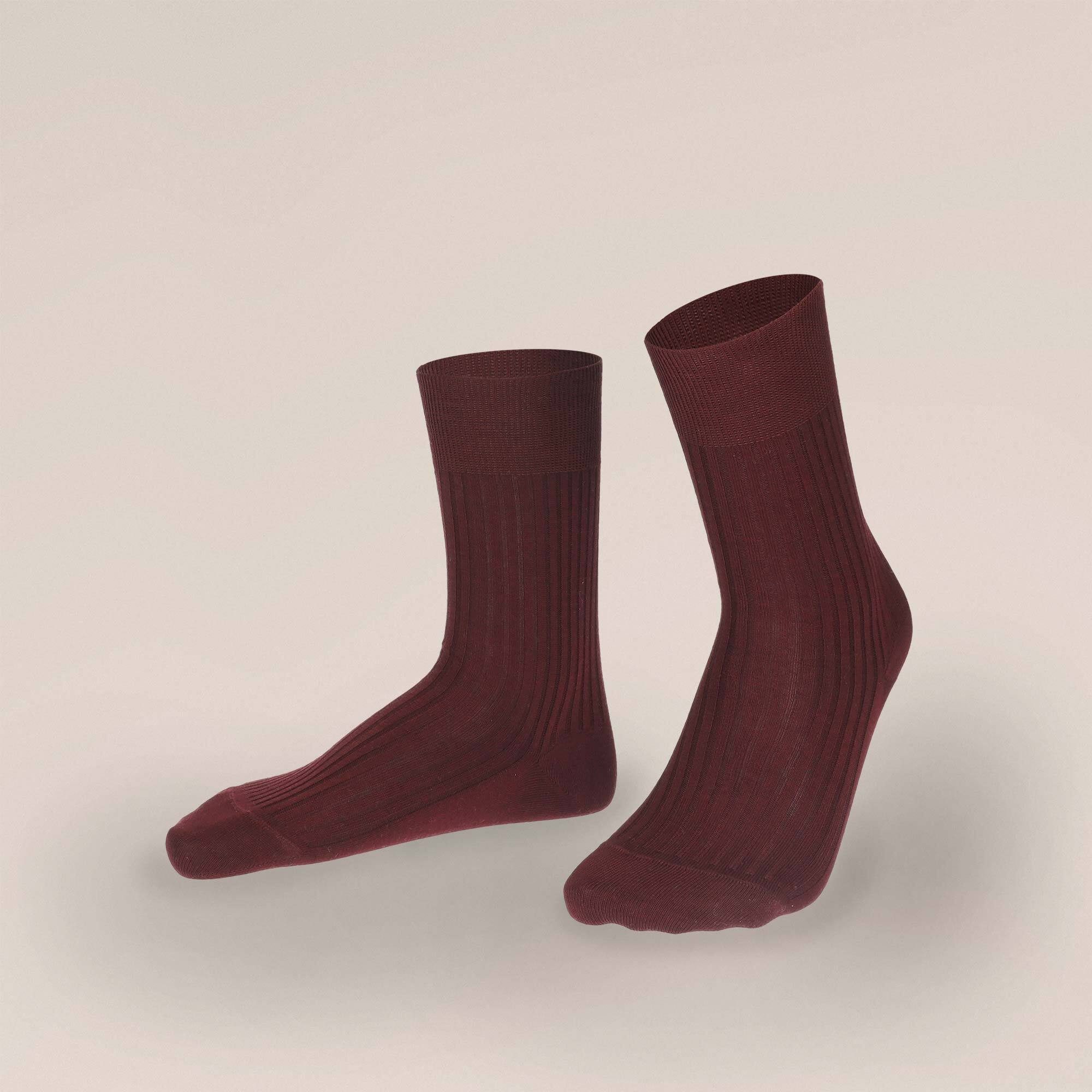 KUNERT Basicsocken Festive Rib (1-Paar) Herren Socken mit Rippstruktur