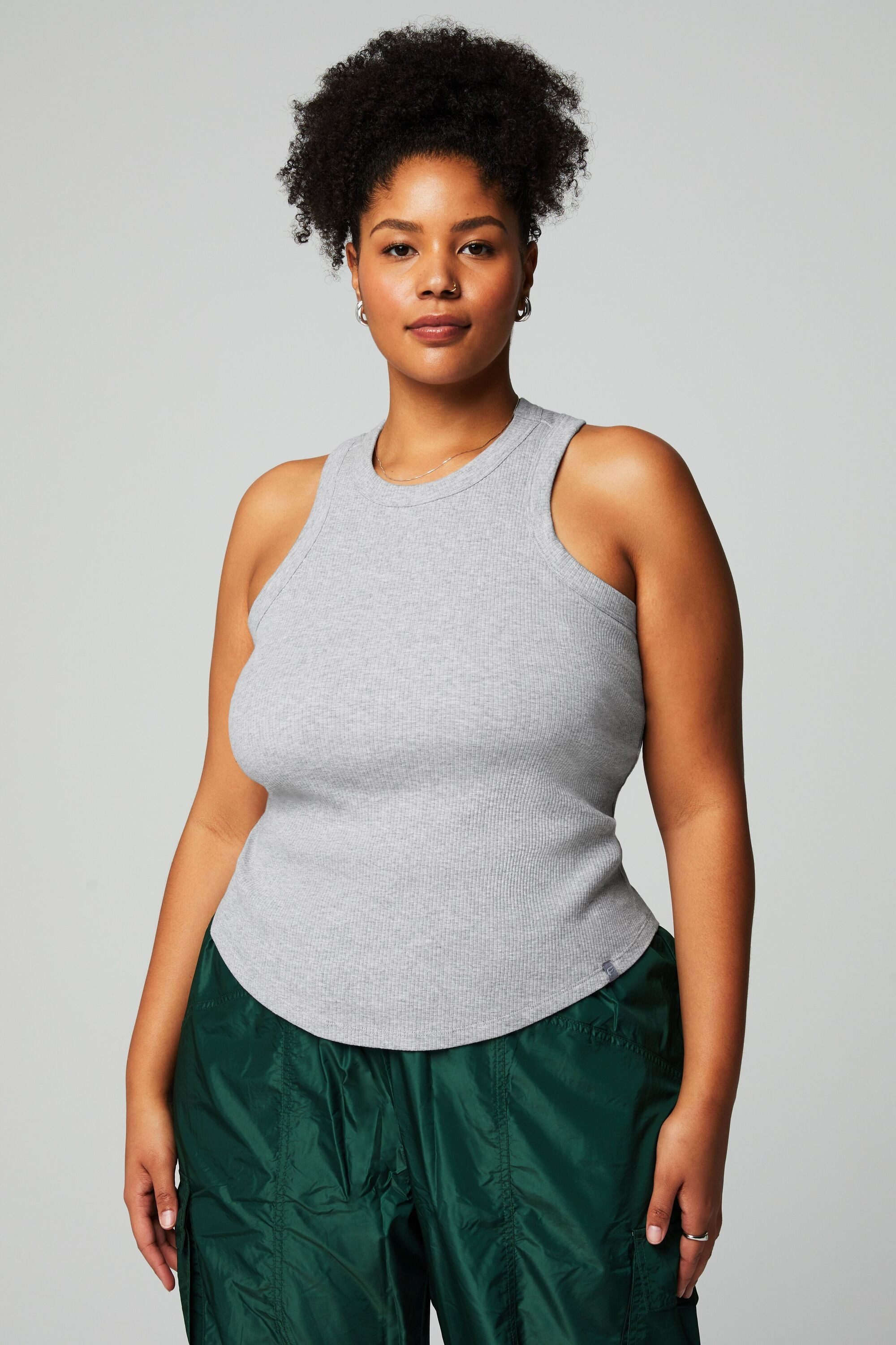 Fabletics Tanktop High Neck Rib mit integriertem BH mit integriertem BH günstig online kaufen