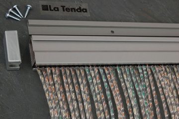La Tenda Insektenschutz-Vorhang La Tenda LAZIO 2 XL Streifenvorhang bunt, 120 x 230 cm, PVC - Länge und Breite individuell kürzbar