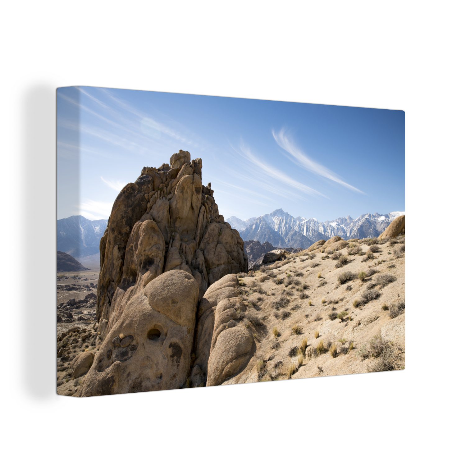 OneMillionCanvasses® Leinwandbild Gesteinsbildung in der Wüste Amerikas, (1 St), Wandbild Leinwandbilder, Aufhängefertig, Wanddeko, 30x20 cm