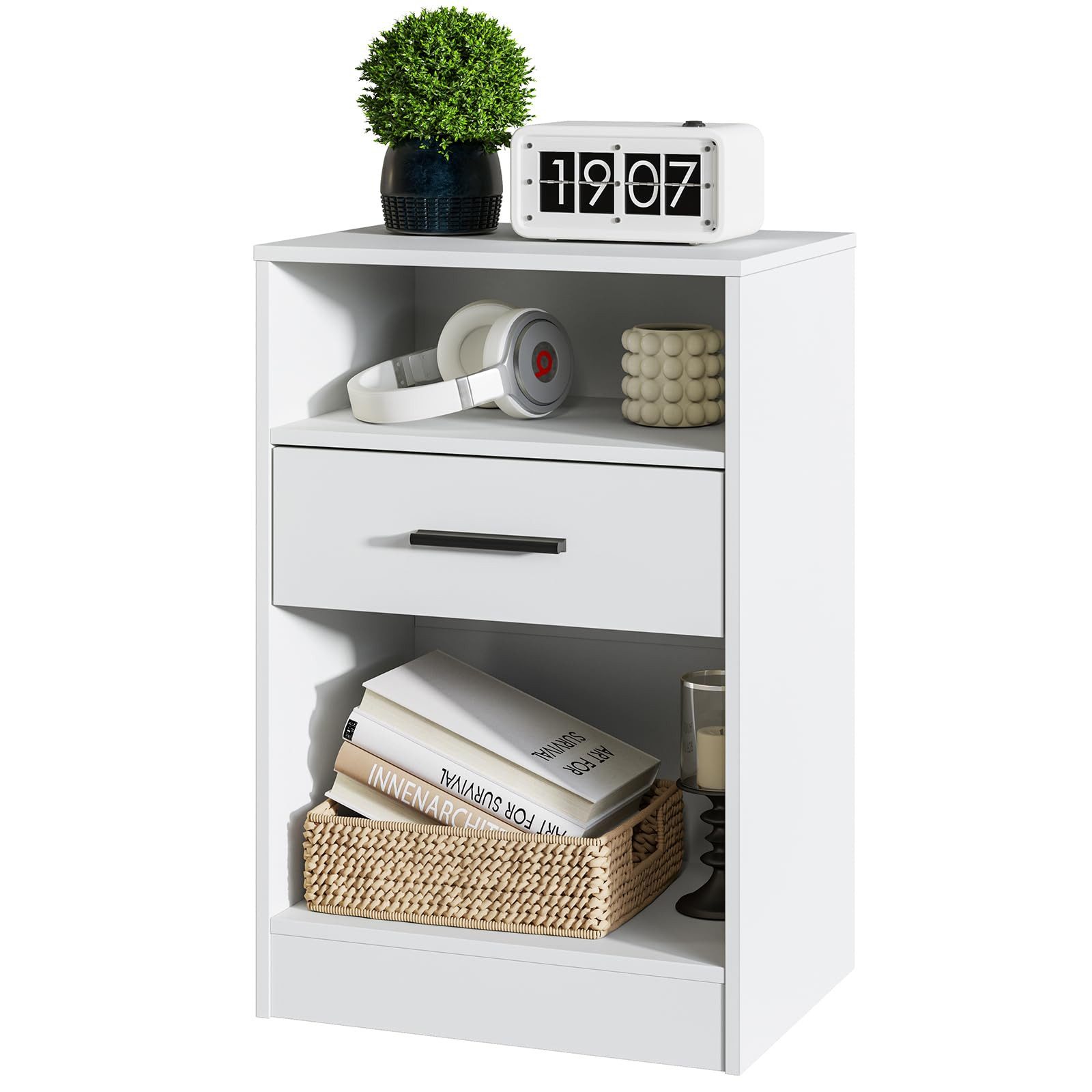 Gotagee Nachttisch Schlafzimmer Beistelltisch 40x30x60 cm Mit Schublade und günstig online kaufen