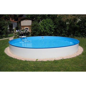 Planet Pool Rundpool Stahlwandpool Set rund Bermuda 600x120 cm, Stahl 0 (Beckenset), verzinkte Stahlwand