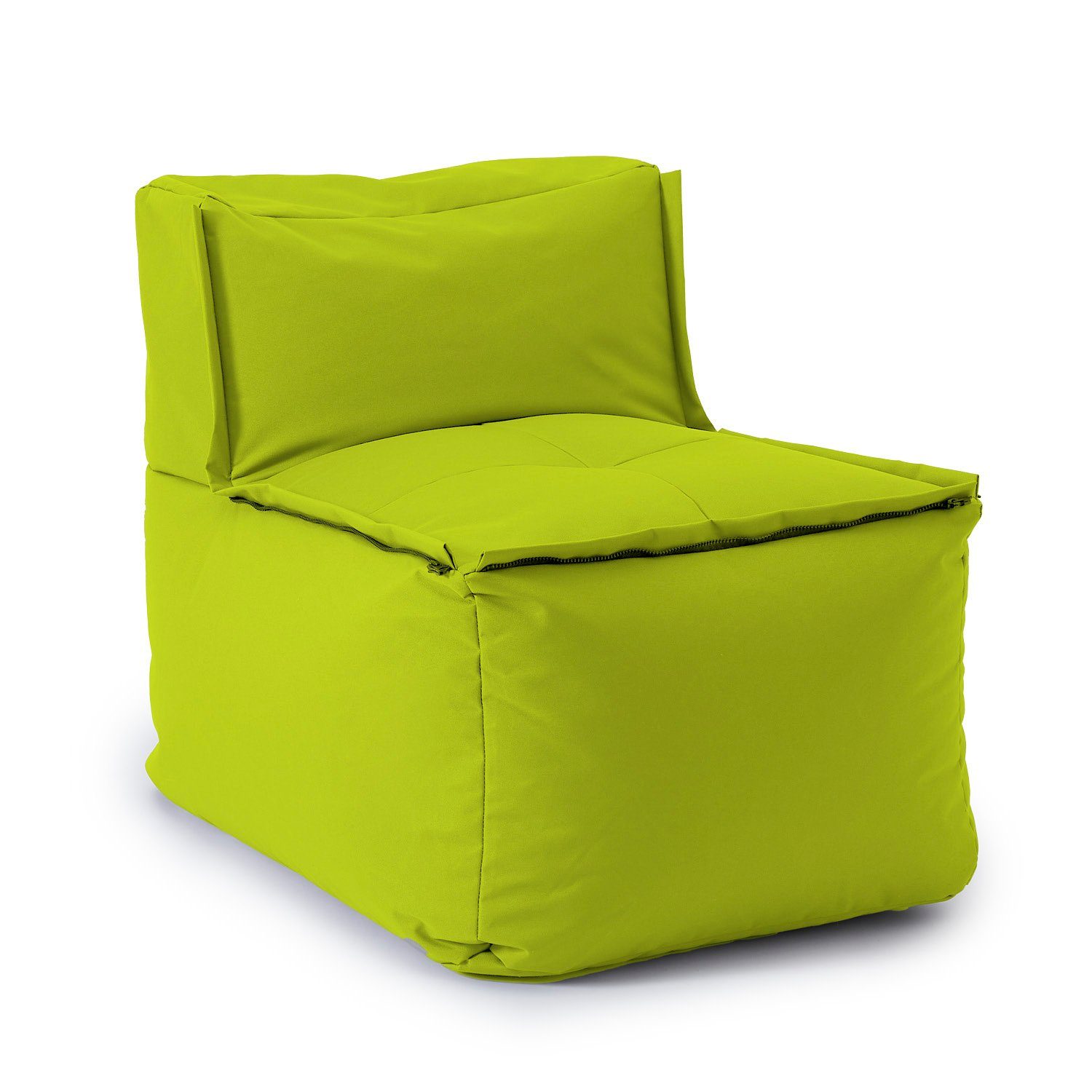 Lumaland Loungeset In- & outdoor Sofa individuell kombinierbar mit dem Modularen System, Sessel wasserfest abnehmbarer Bezug erweiterbar waschbar