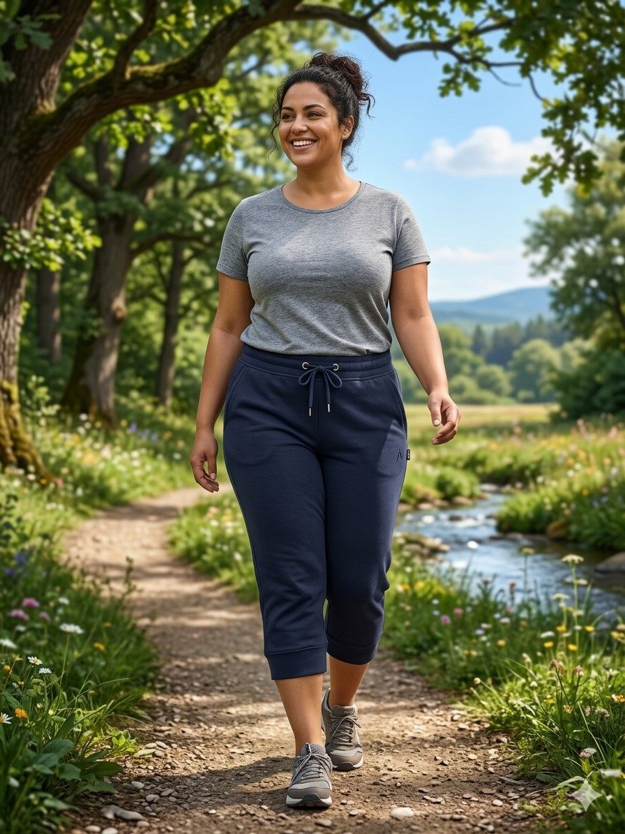 Authentic Klein 3/4-Hose Damen Jerseyhose