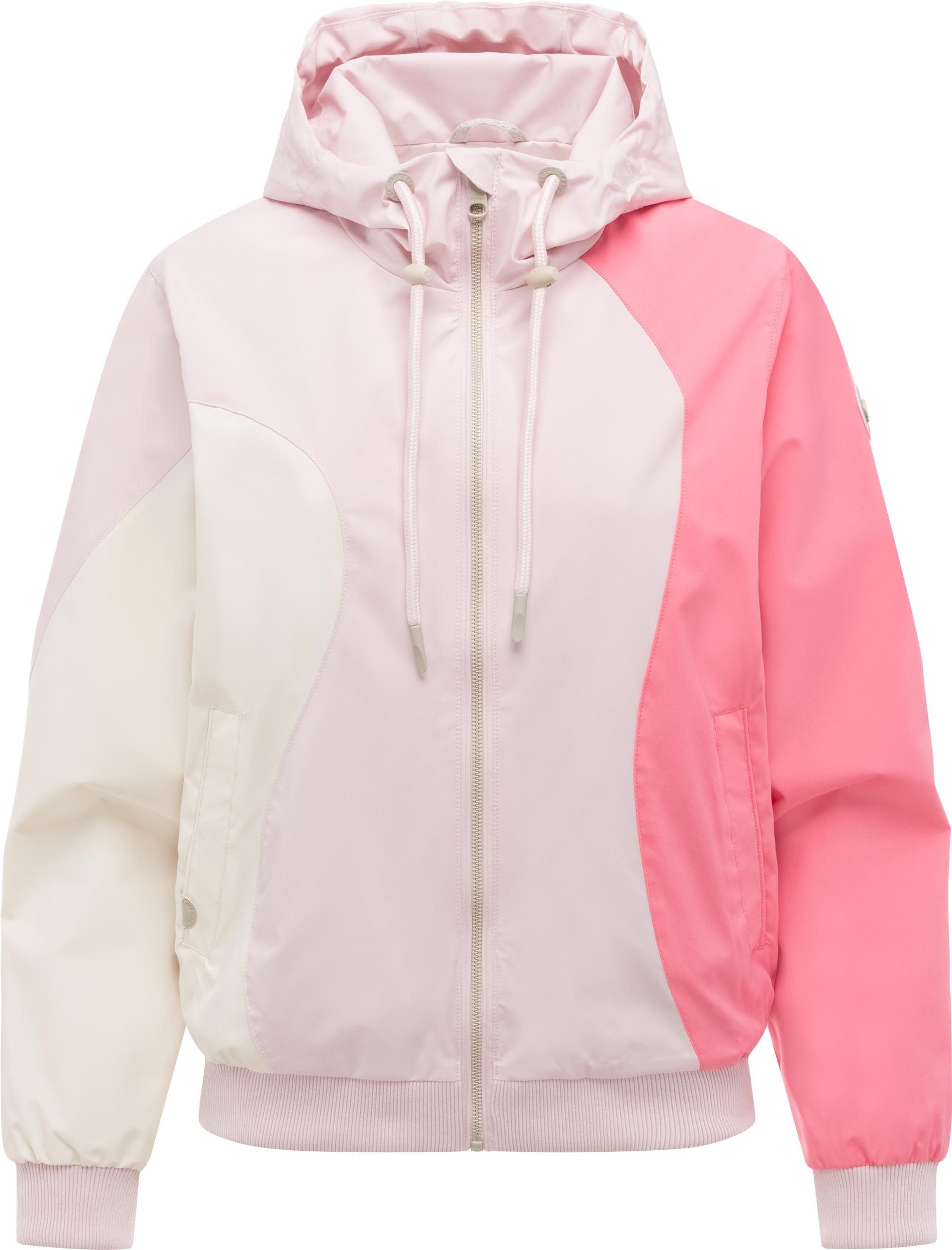 Ragwear Bomberjacke Oggie Block Damen Funktionsjacke mit Kapuze