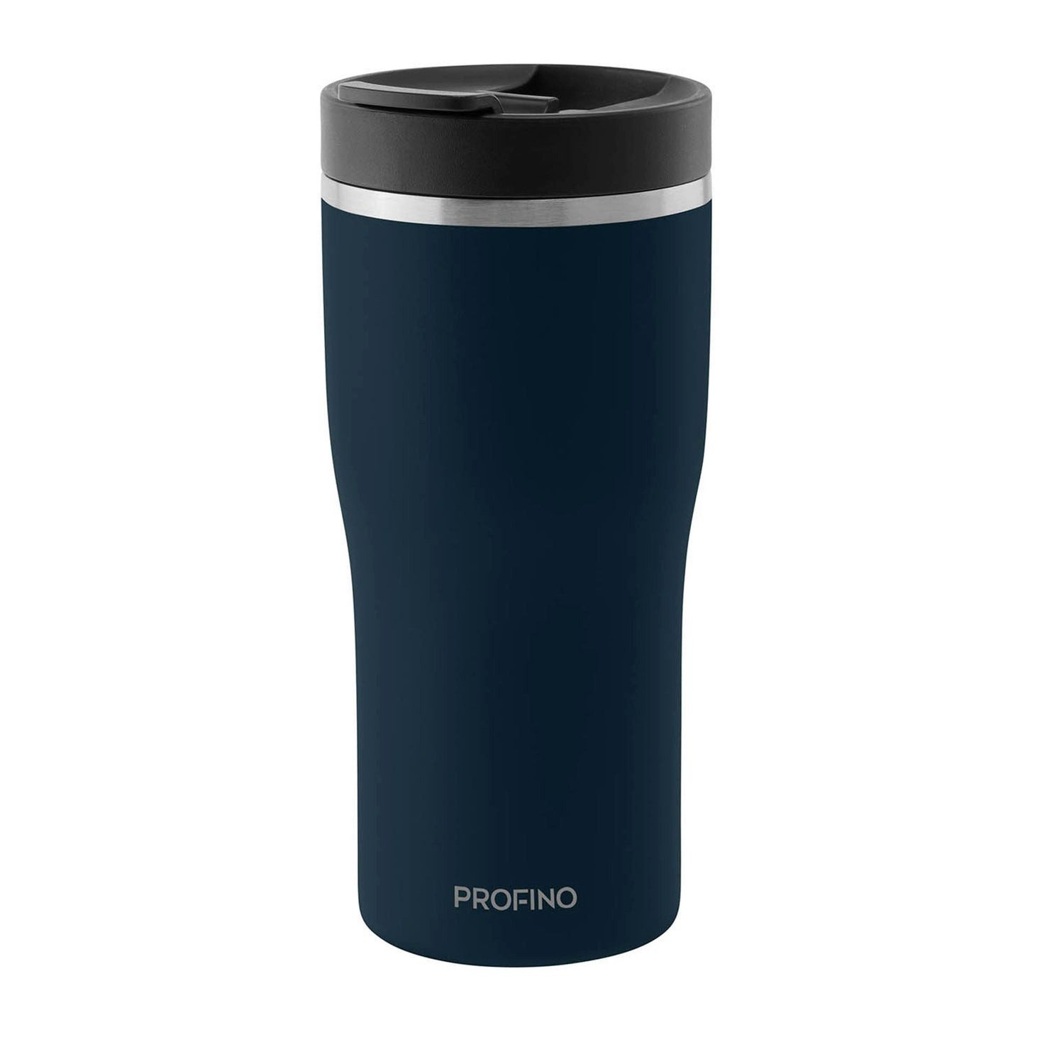 Profino Thermobecher BARISTA, blau, Edelstahl, Kunststoff