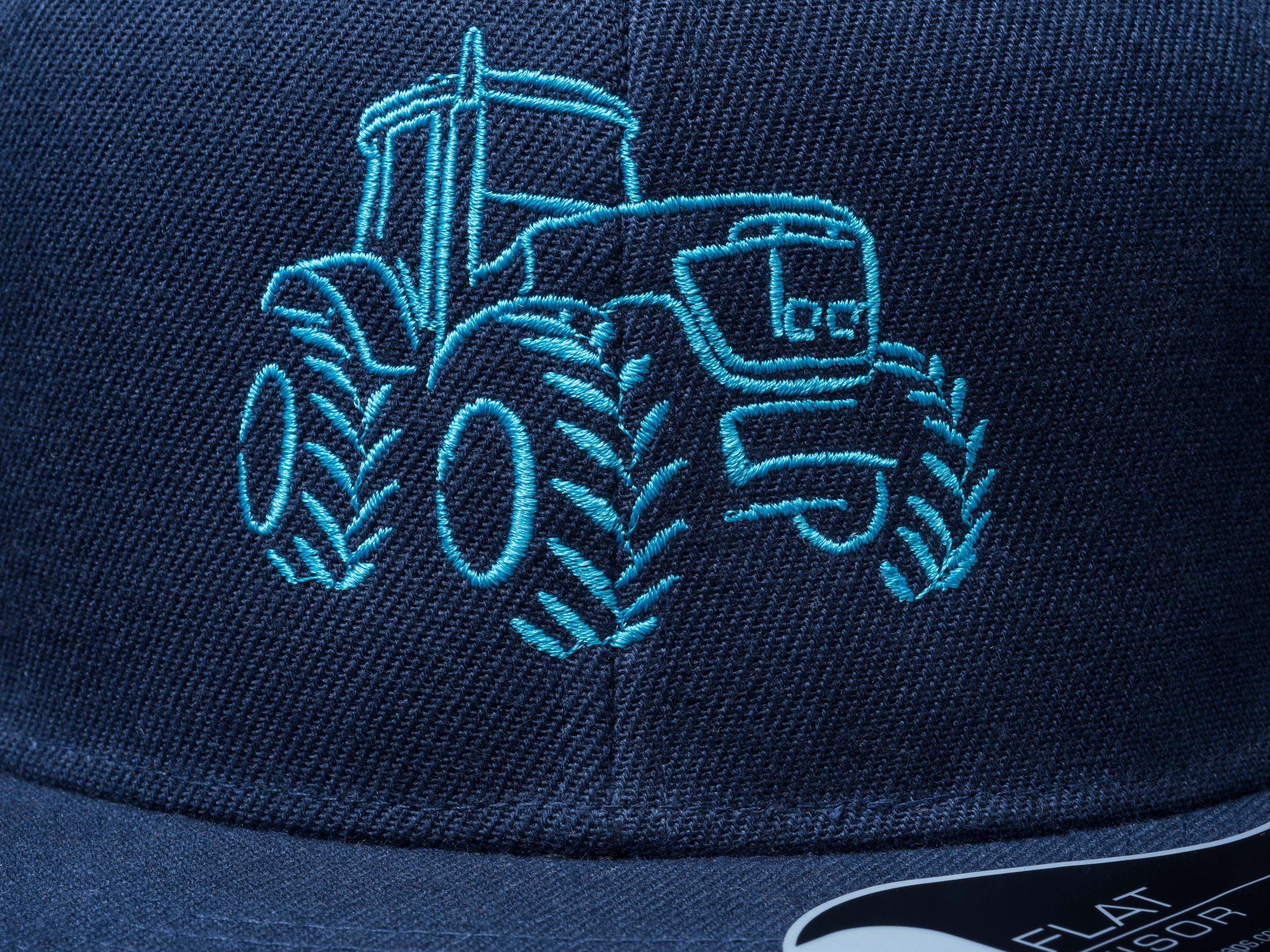 Baddery Snapback Cap Kinder Cap "Traktor" für Jungs und Mädchen, Stick, One Size Einheitsgröße, Snapback-Verschluss