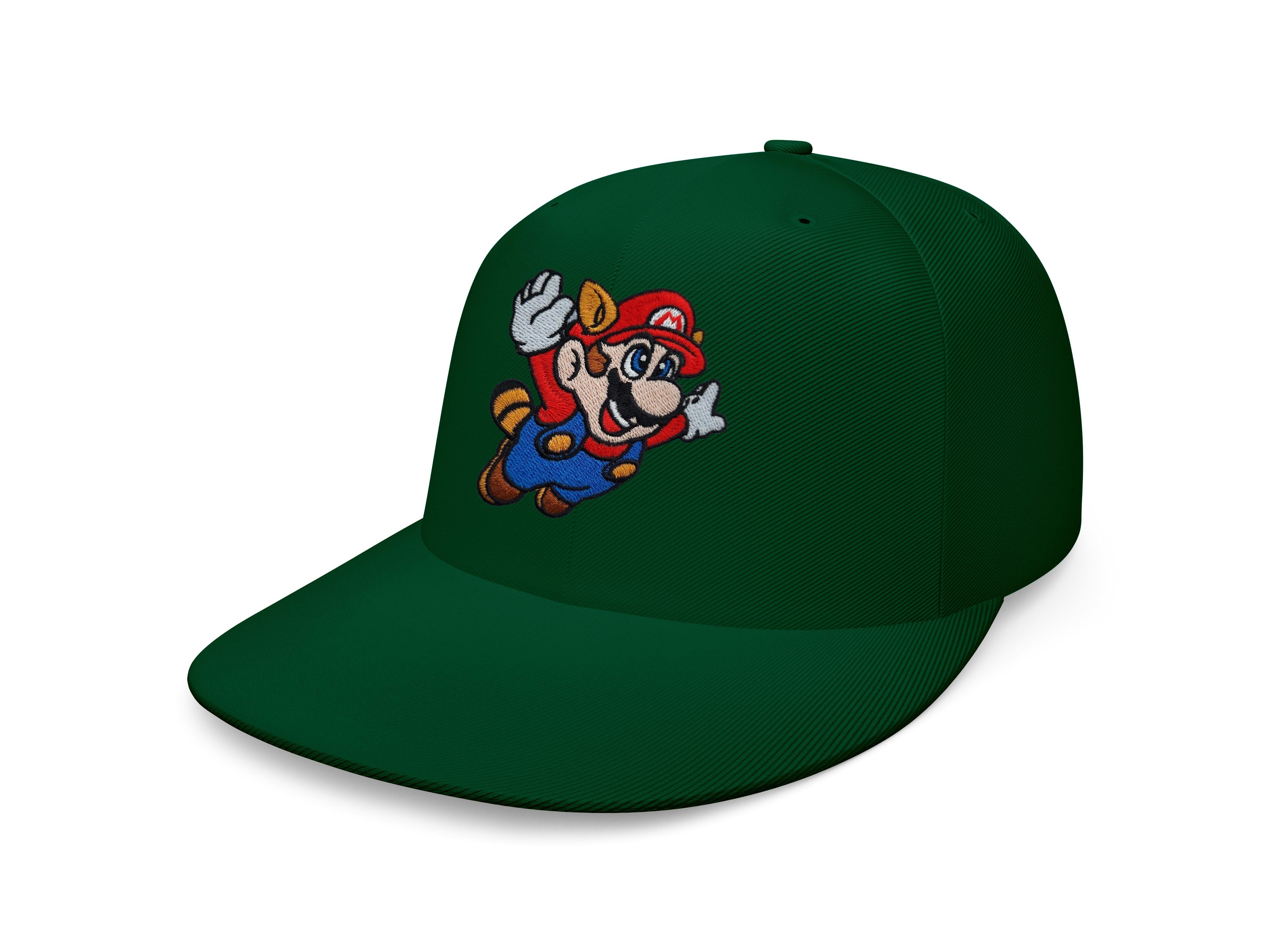 Blondie Mario Snapback Brownie Erwachsene Cap Unisex Fligh Patch Baseball Flaschengrün & Stick Luigi Nintendo