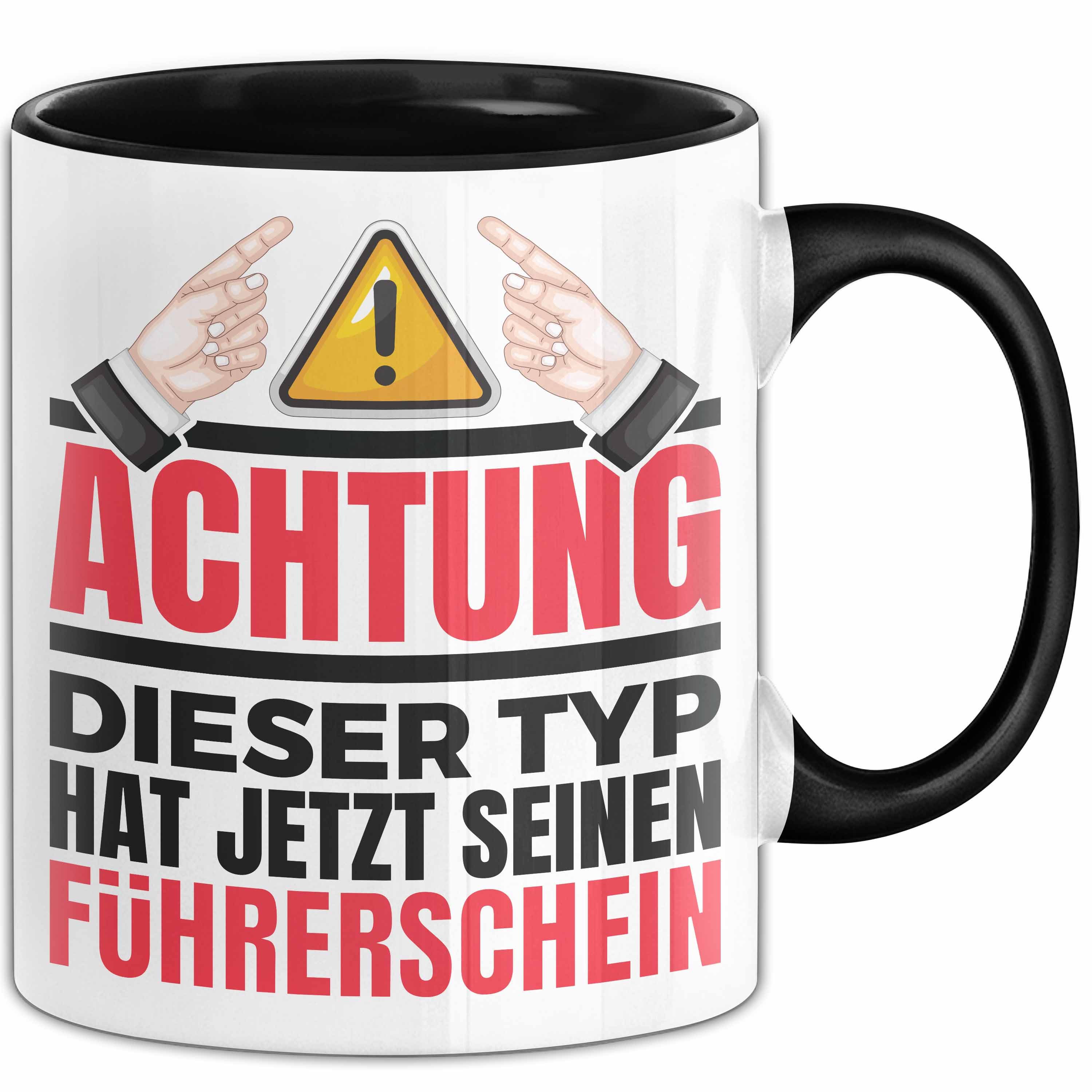Trendation Tasse Führerschein Bestanden Geschenk Tasse Bestandener Führerschein Achtung
