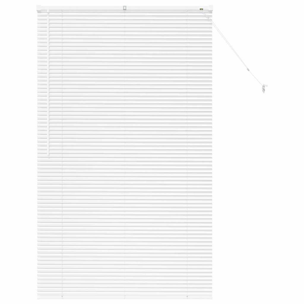Rollo Venezianische Jalousie Weiß 175 x 100 cm 25 mm Aluminium, vidaXL