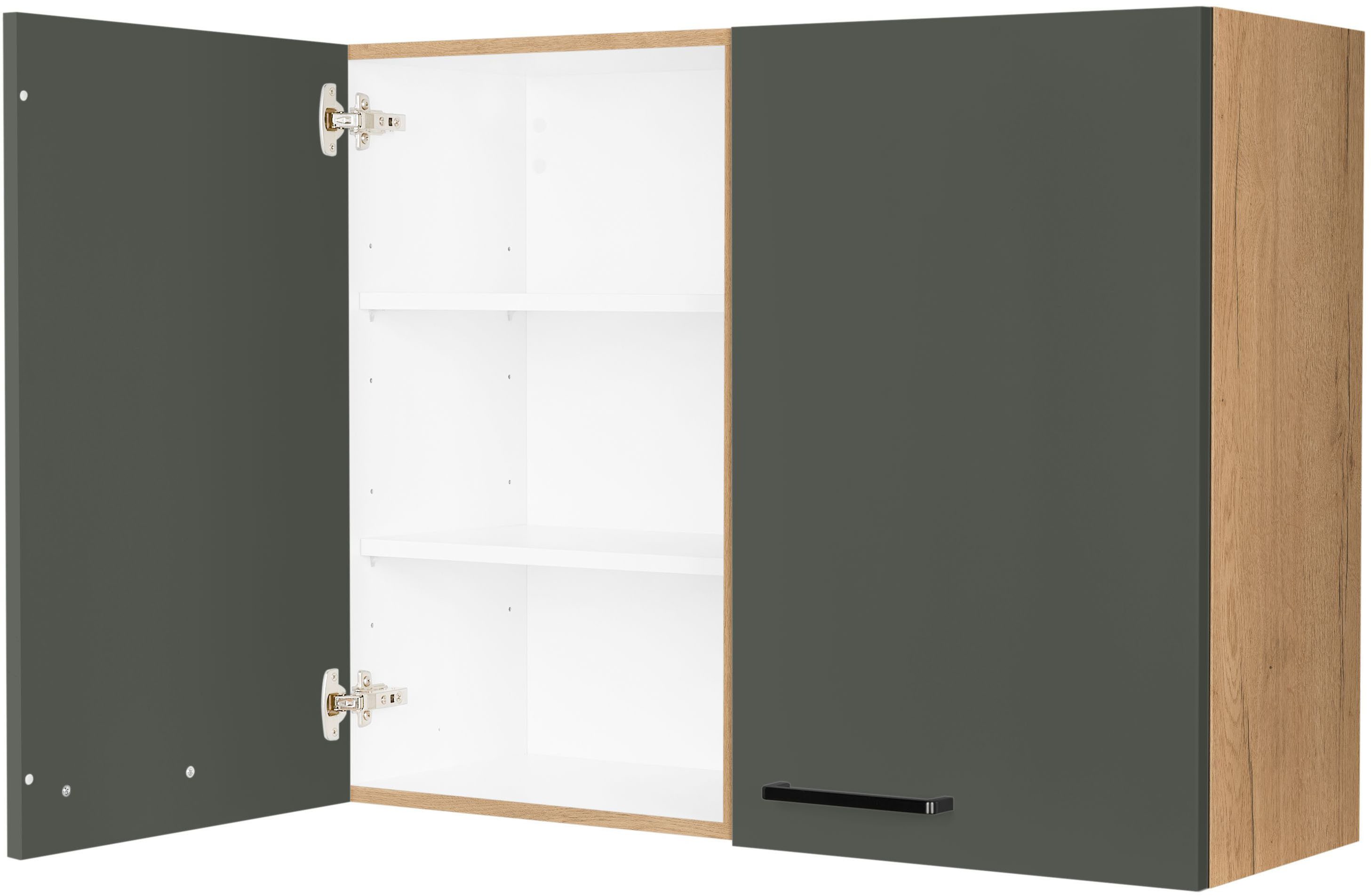 nobilia® Hängeschrank "Easytouch", vormontiert, mit zwei Einlegeböden, Breite 90 cm