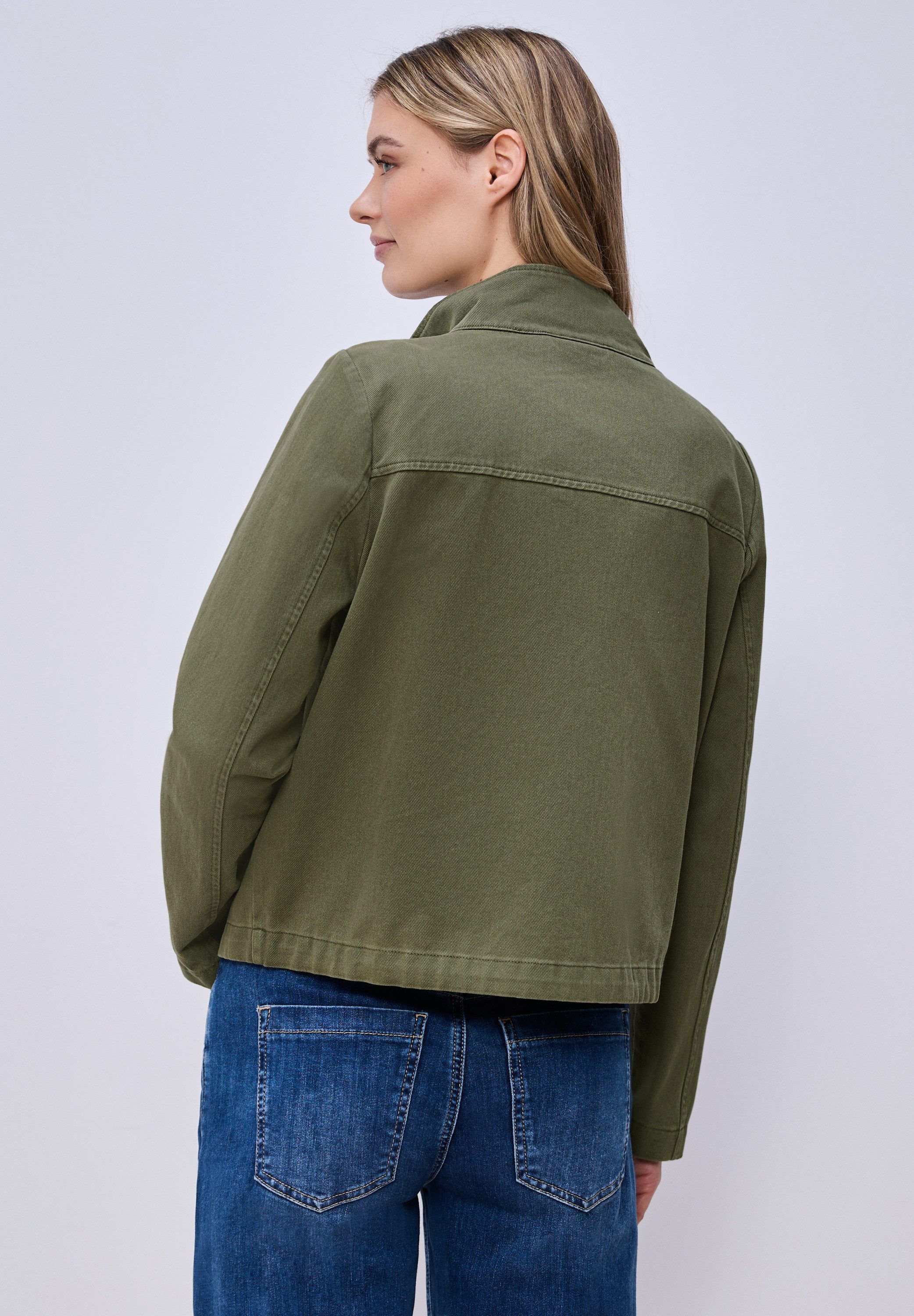 STREET ONE Kurzjacke aus reiner Baumwolle