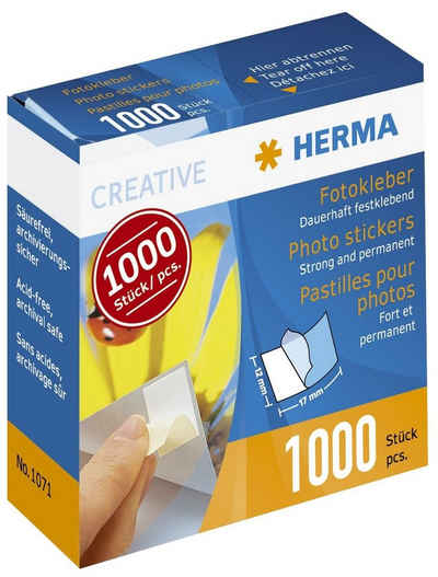 HERMA Etiketten Herma Fotokleber 1000 Stück im Kartonspender 1071