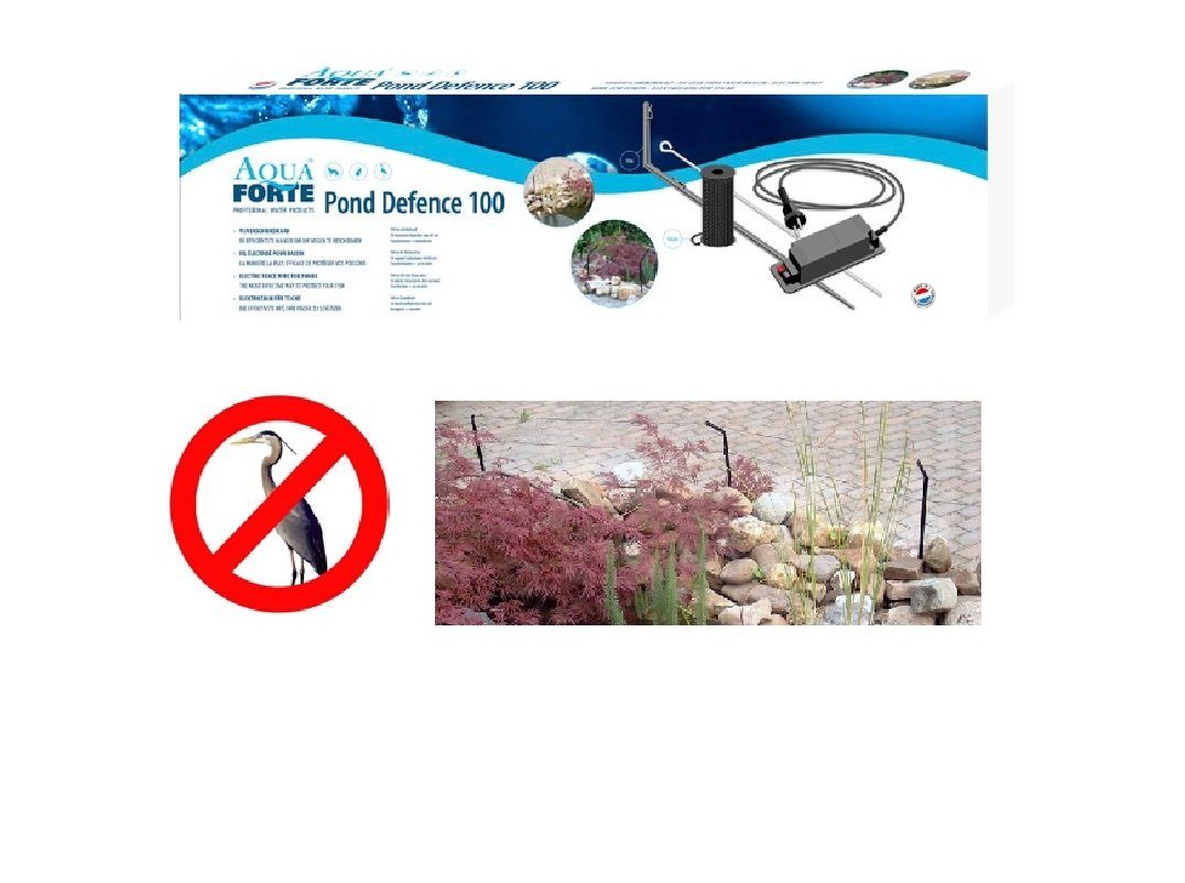 Teichzaun Aquaforte elektrischer Reiher und Katzenabwehrzaun