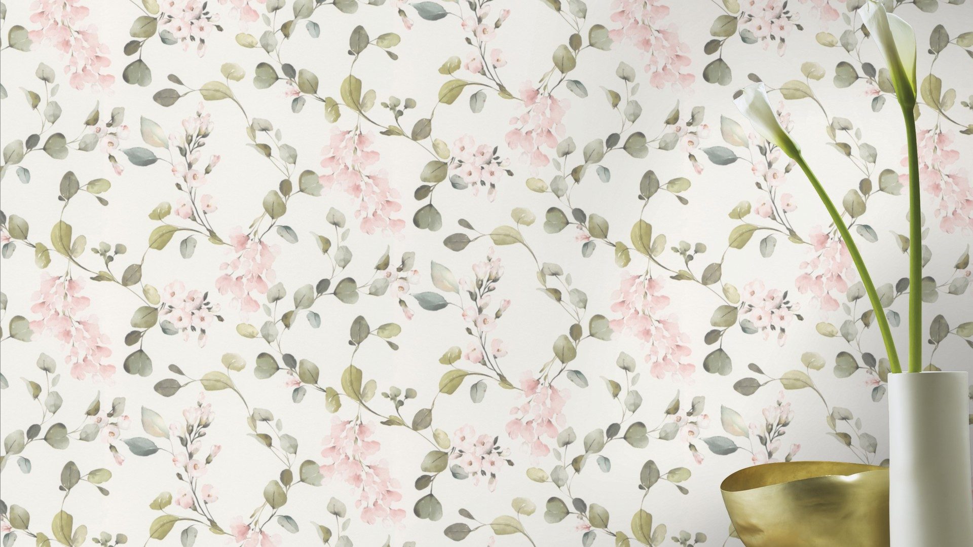 Rasch Papiertapete mit Blüten, glatt, Motiv, günstig online kaufen