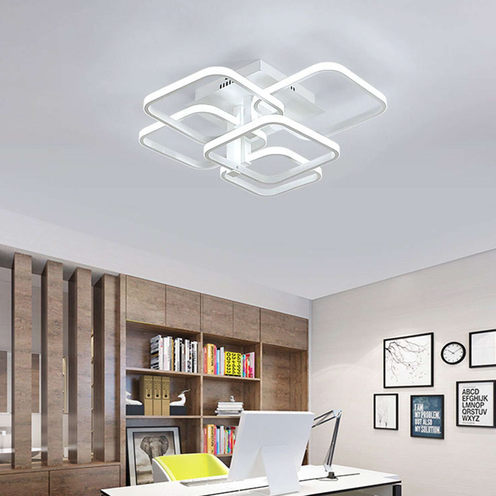 Daskoo Deckenleuchten 3/4/5 Quadrat LED Deckenlampe günstig online kaufen