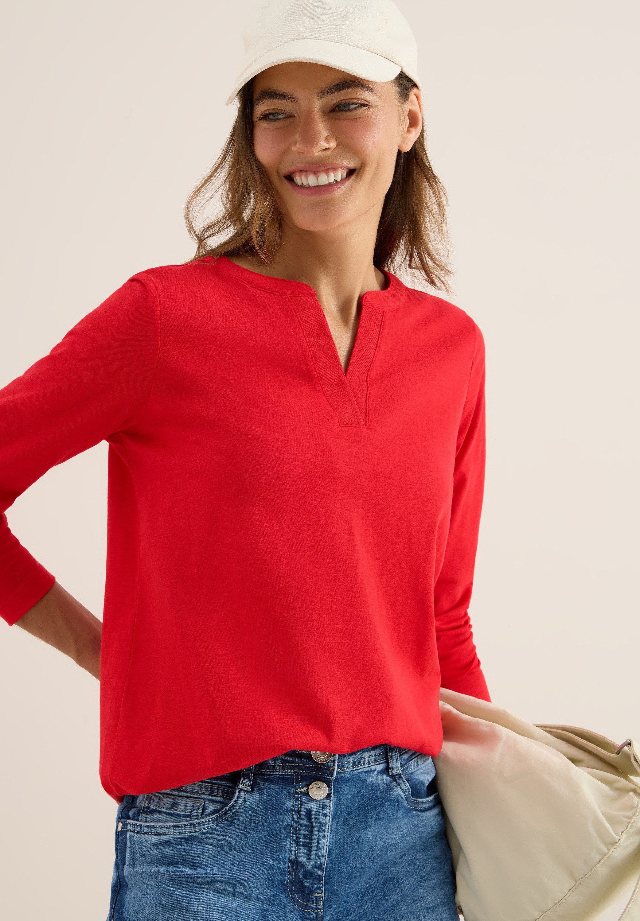 CECIL Langarmshirt im Tunika-Look günstig online kaufen
