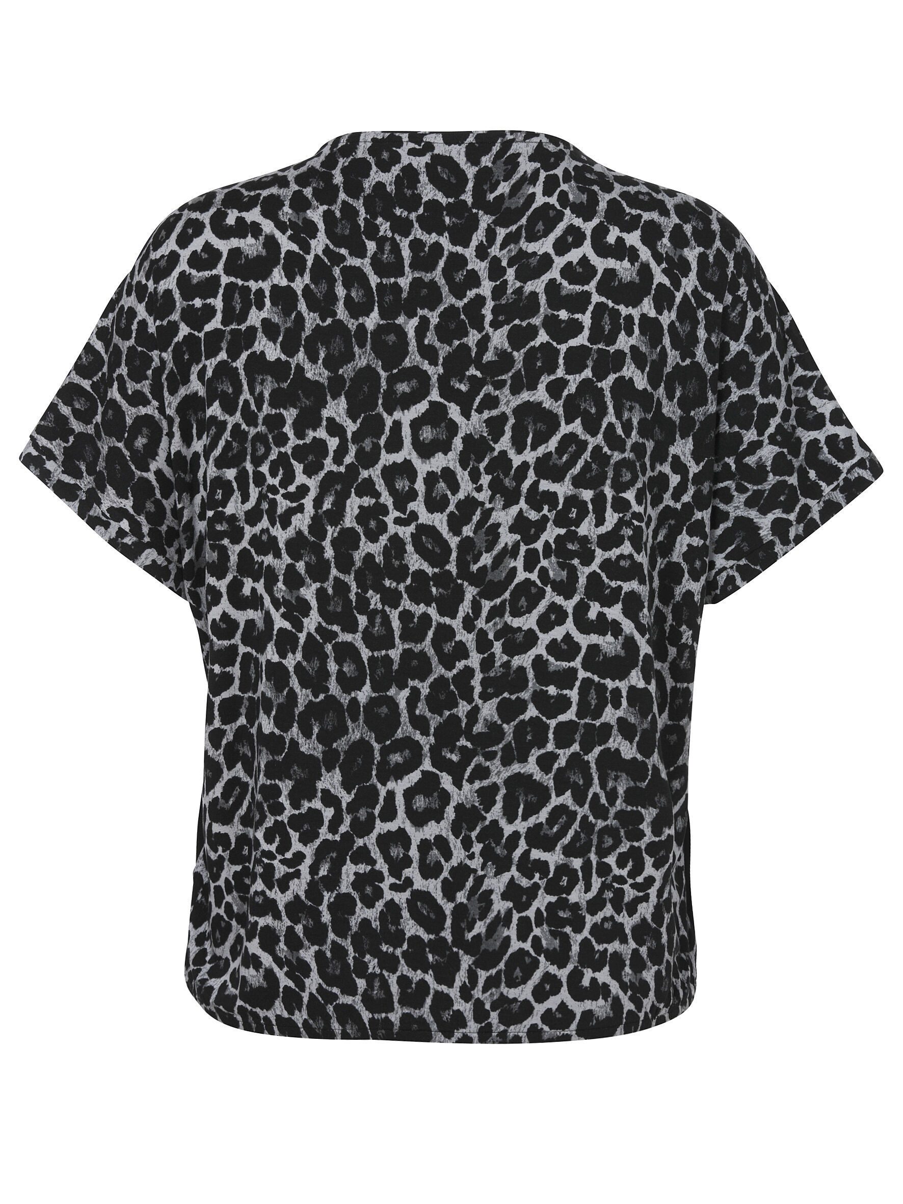 VIA APPIA DUE Print-Shirt (1-tlg) mit Leo-Details, große Größen