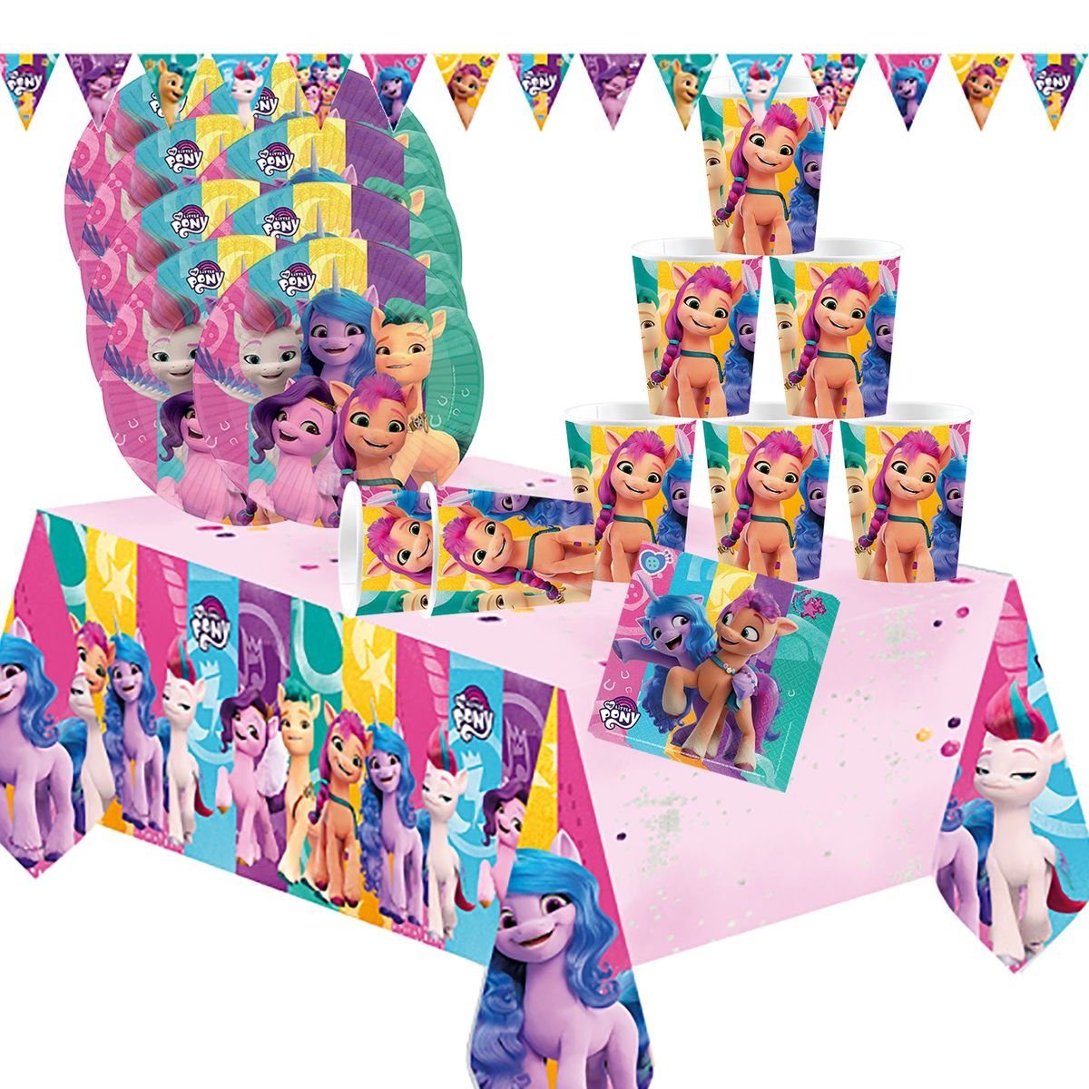 Amscan Little Pony Party-Set Papierdekoration My