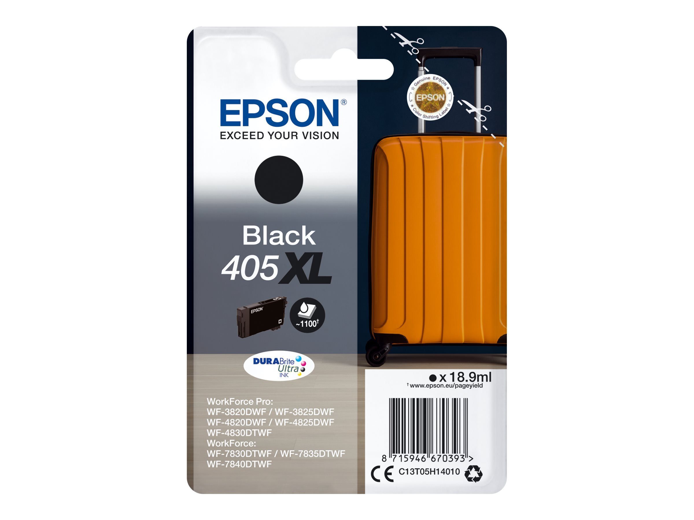 EPSON Tinte schwarz 18.9ml Tintenpatrone