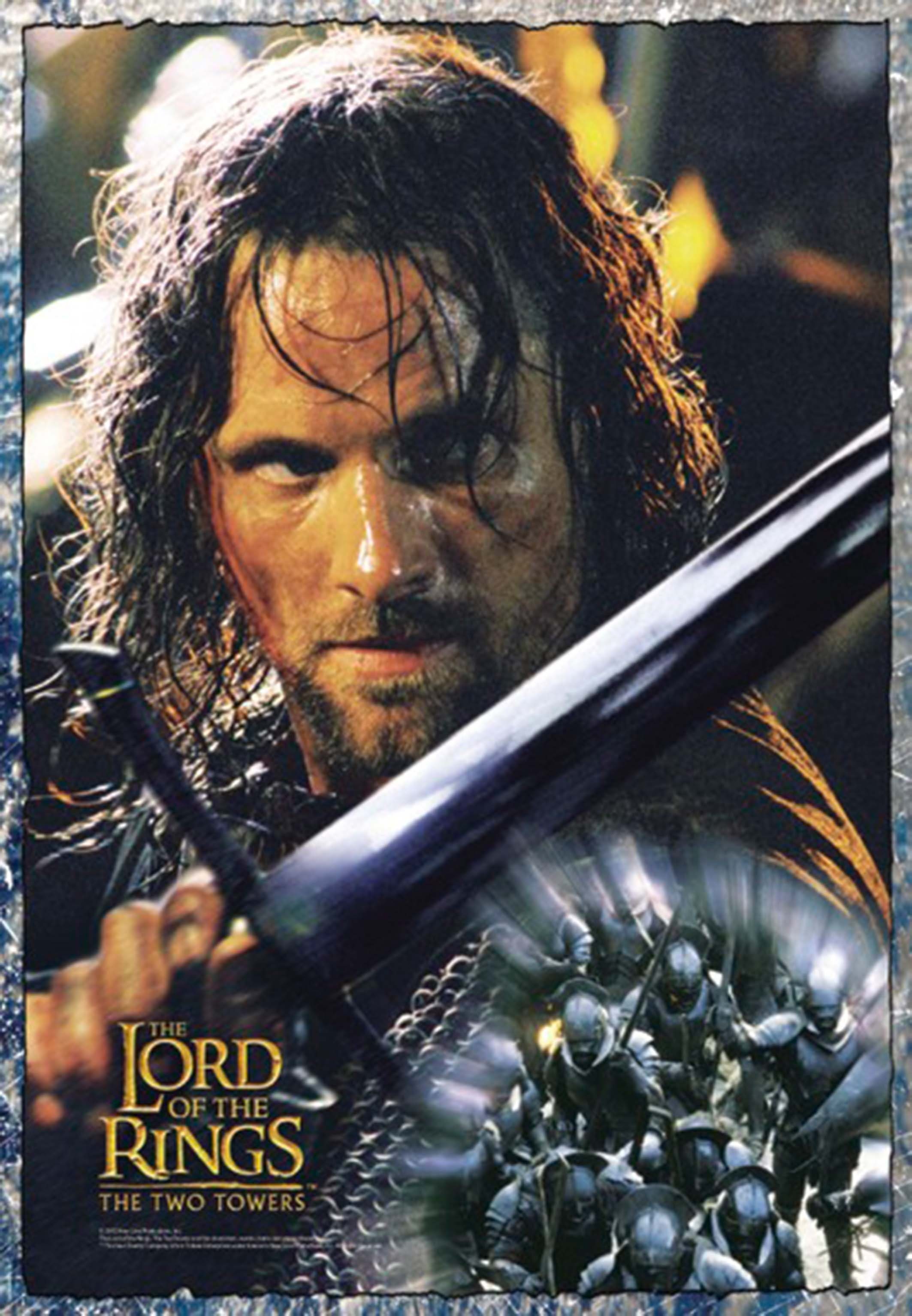 Close Up Poster Herr der Ringe Poster Die zwei Türme Aragorn 68 x 98 cm