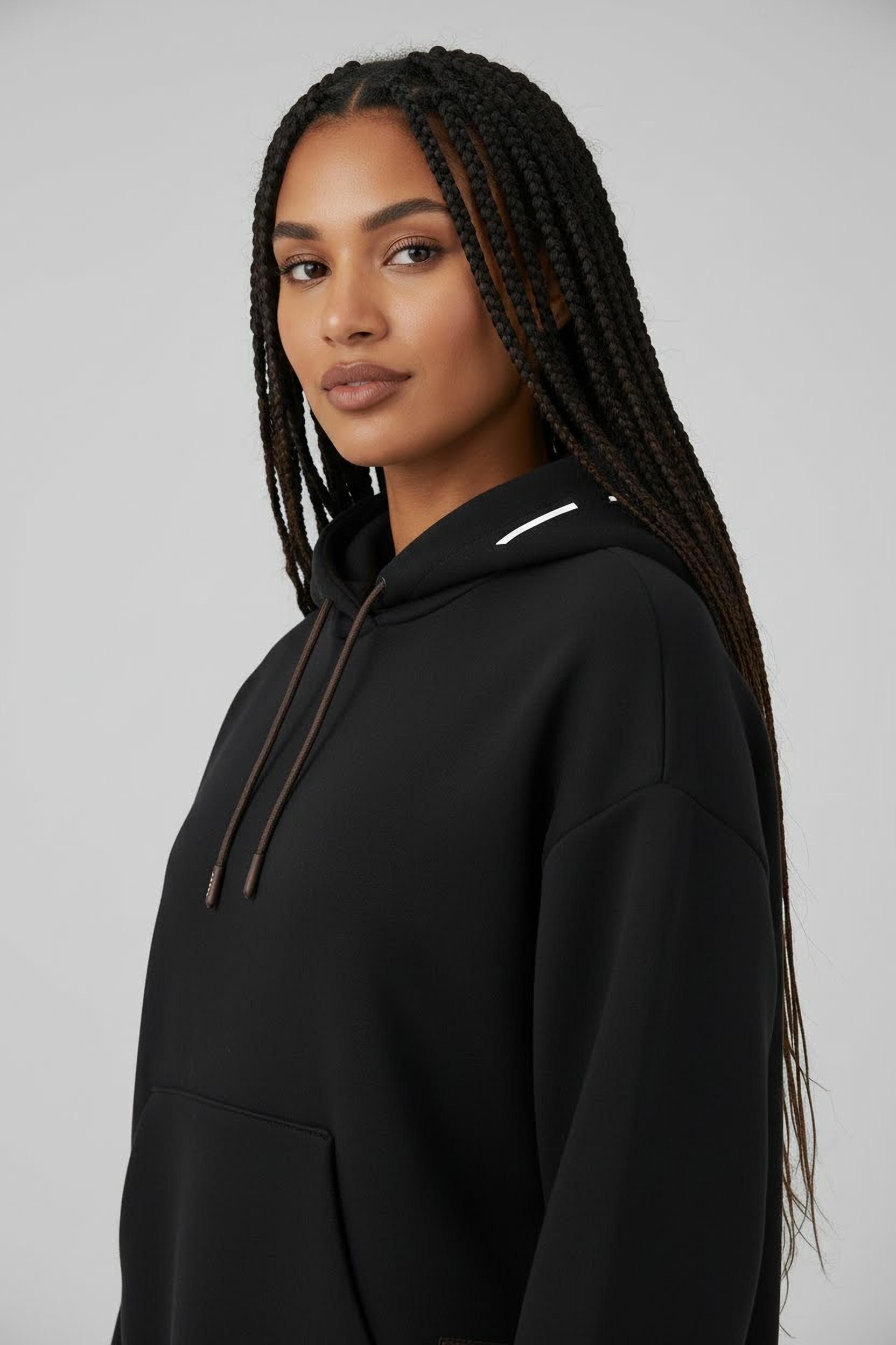 CMP Kapuzenpullover WOMAN SWEAT FIX HOOD mit fixierter Kapuze, aus Polyester, Viskose und Elasthan