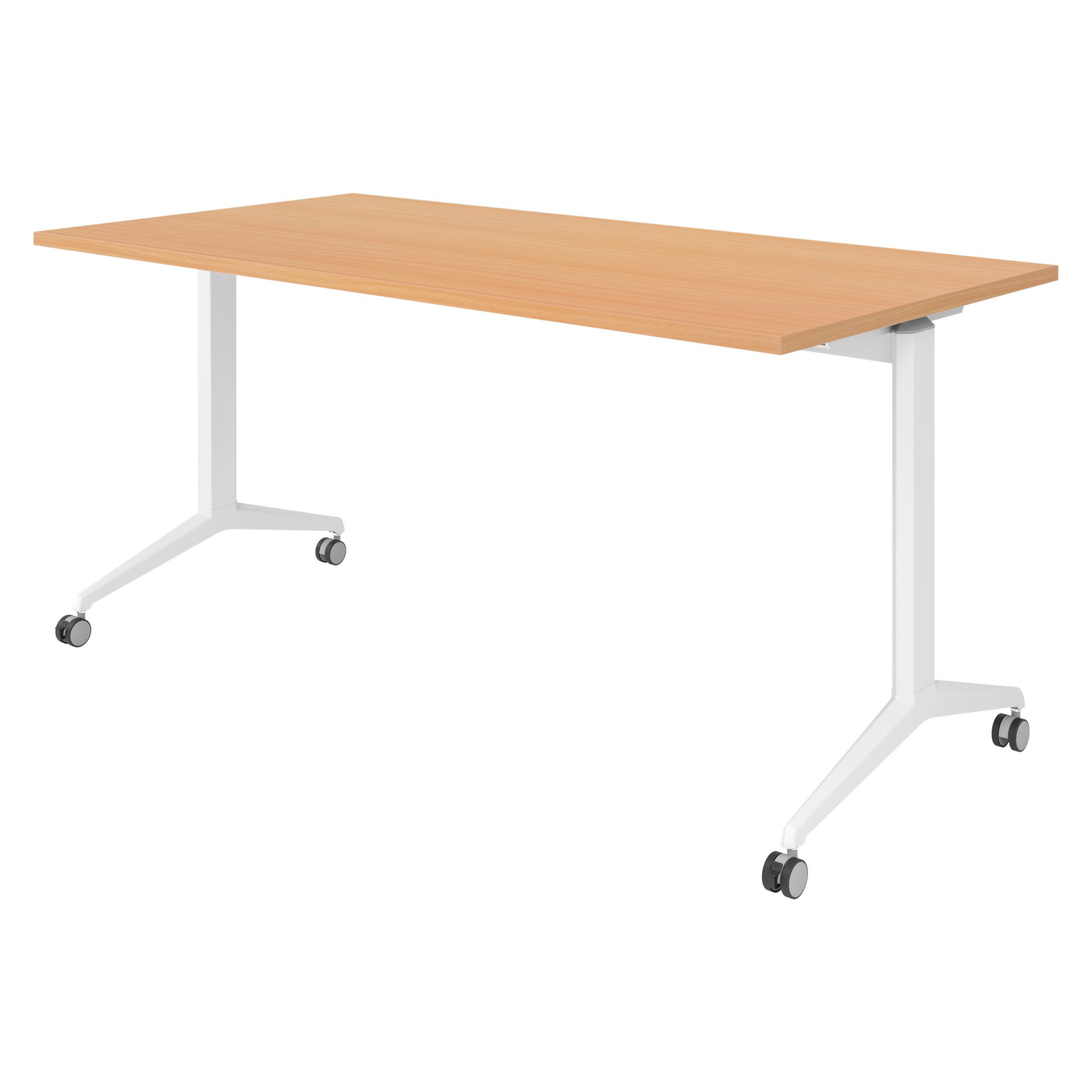 bümö Schreibtisch bümö Seminartische, Rechteck: 160 x 80 cm - Dekor: Buche
