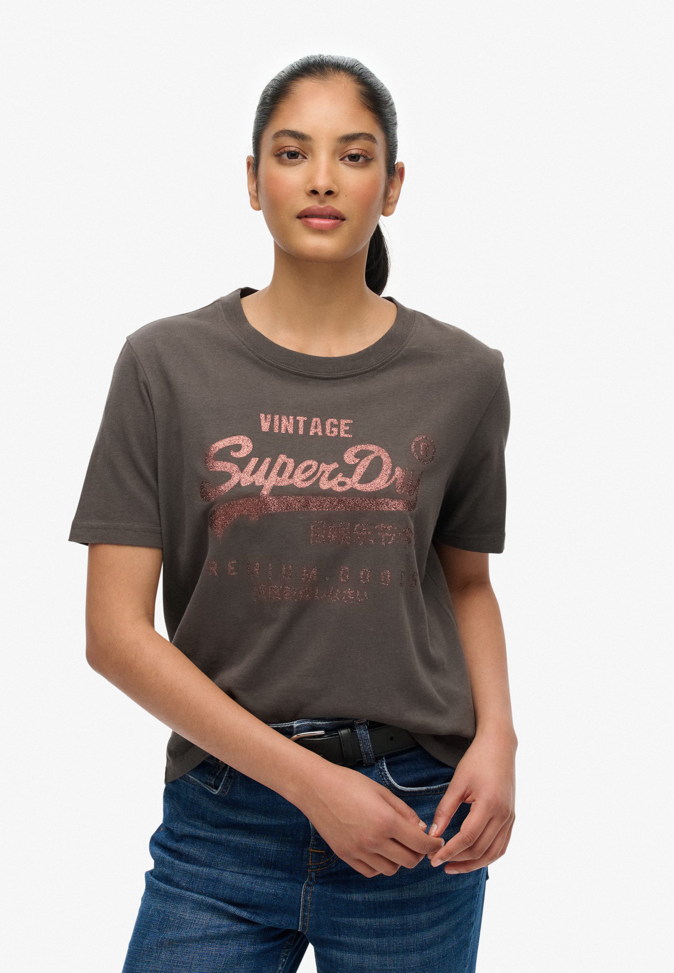 Superdry Print-Shirt EMBELLISHED VL RELAXED TEE günstig online kaufen