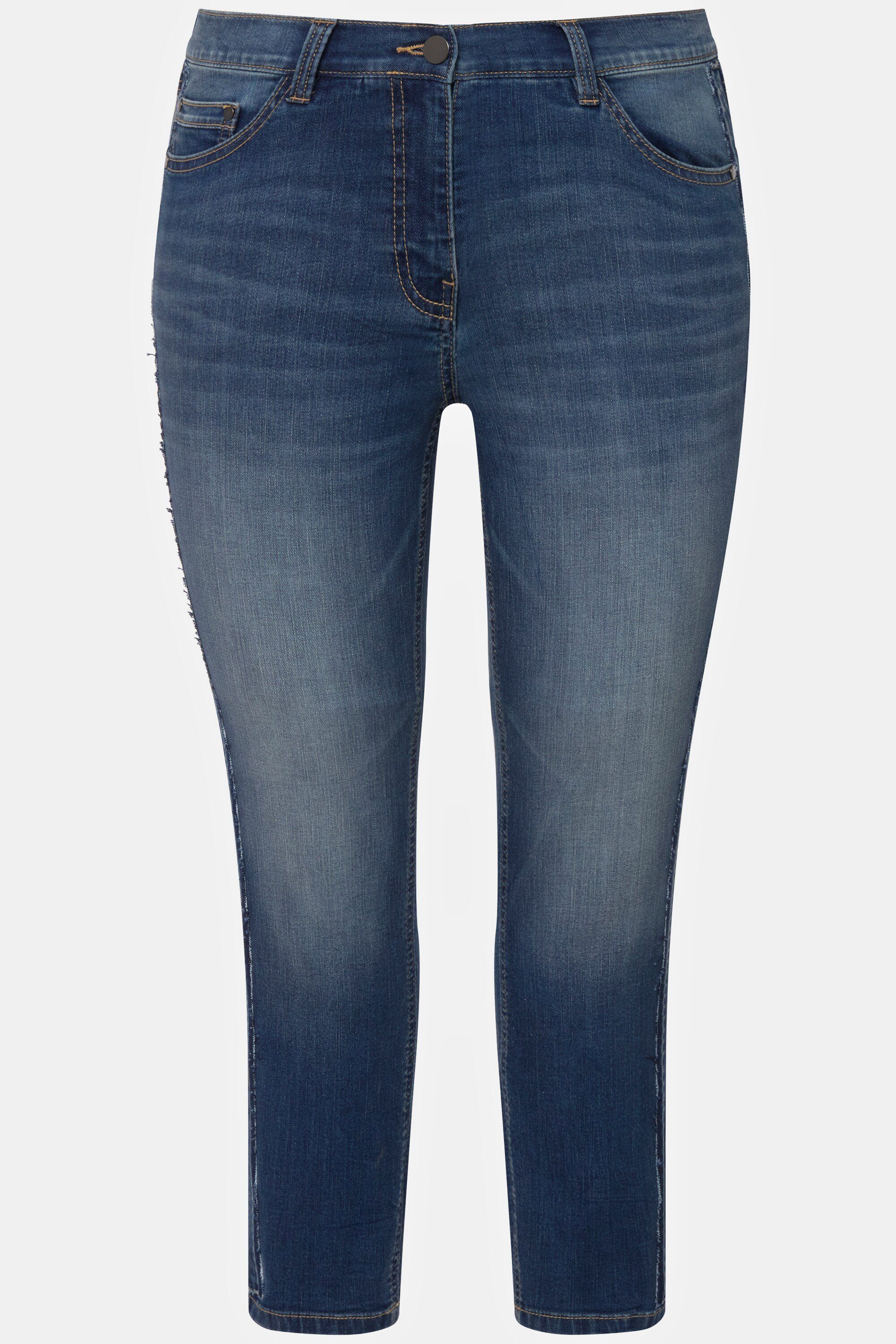 Ulla Popken Regular-fit-Jeans Bein High recycelt Waist Jeans Sarah schmales