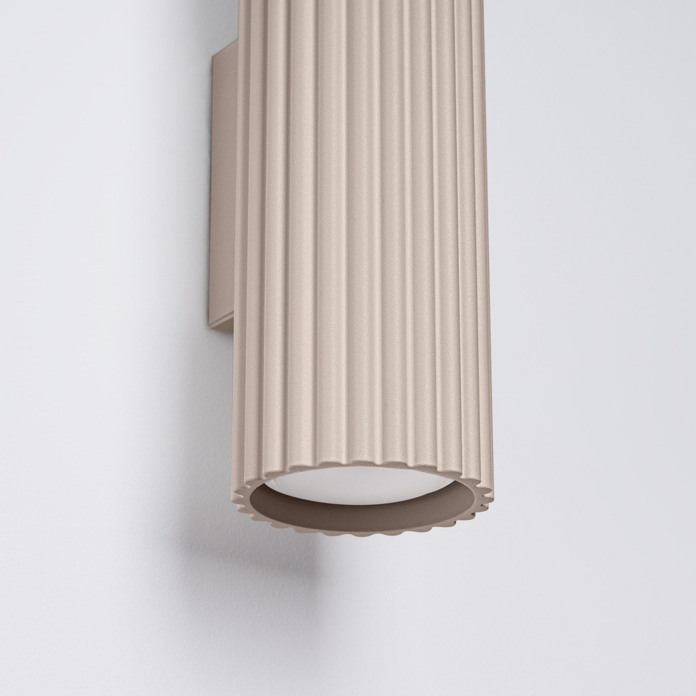 SOLLUX lighting Wandleuchte Wandleuchte Karbon 20 Taupe, Nicht enthalten – Bild 4 von 5