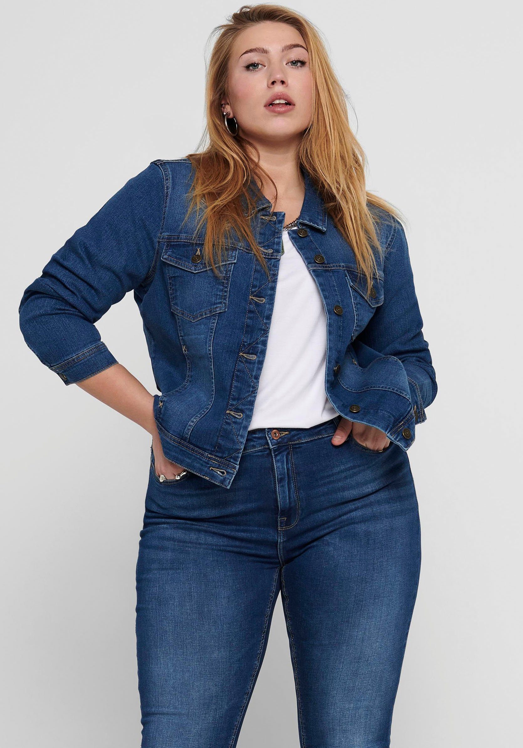 ONLY CARMAKOMA Jeansjacke CARWESPA LS JACKET günstig online kaufen