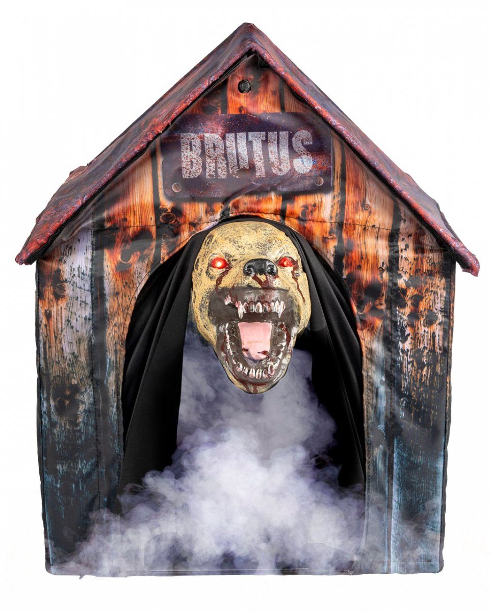 Dekofigur Dog Zombie Hundehütte mit Horror-Shop aggressivem