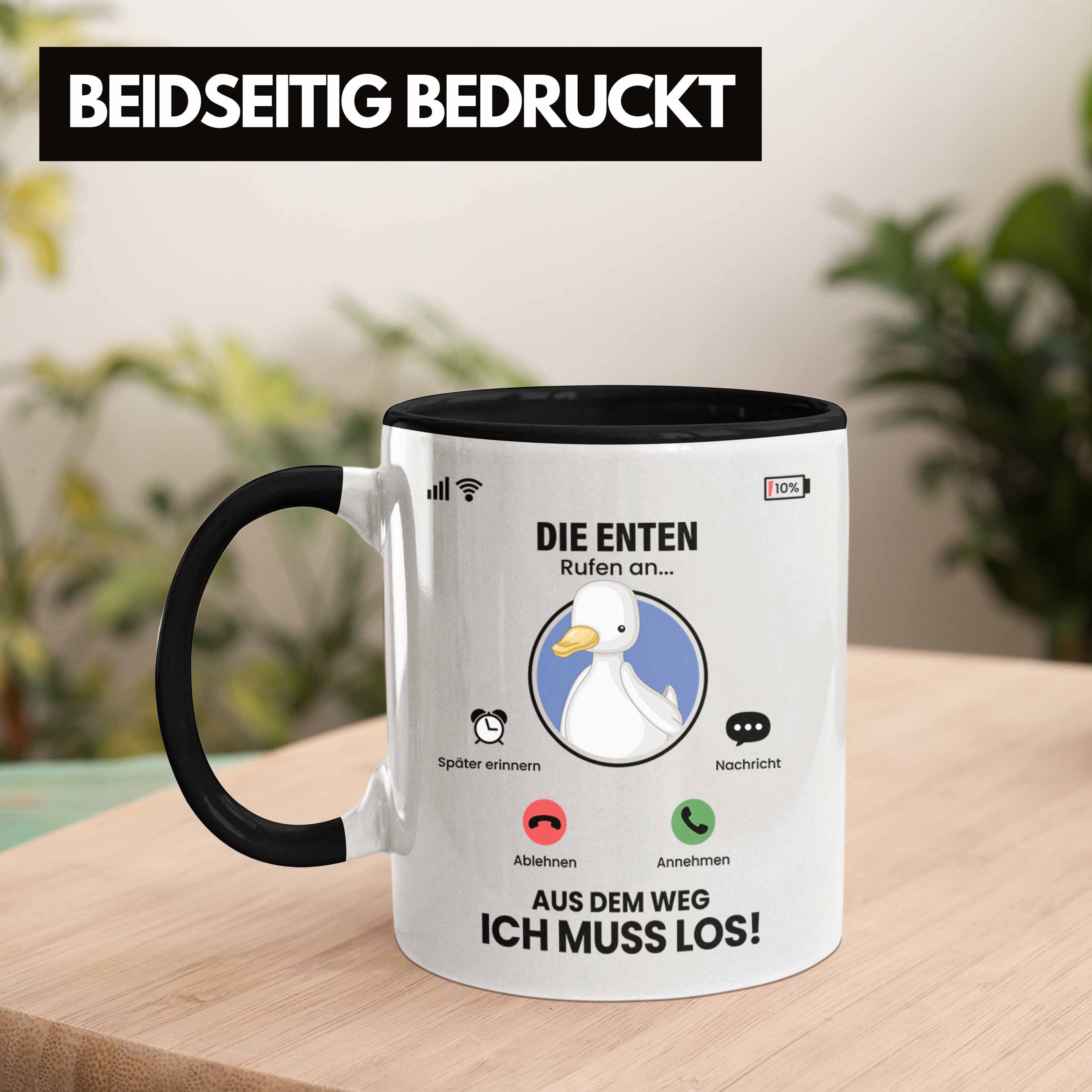 Enten Züchter Enten Tasse An für Schwarz Besitzer Tasse Trendation Rufen Die Geschenk Geschenki