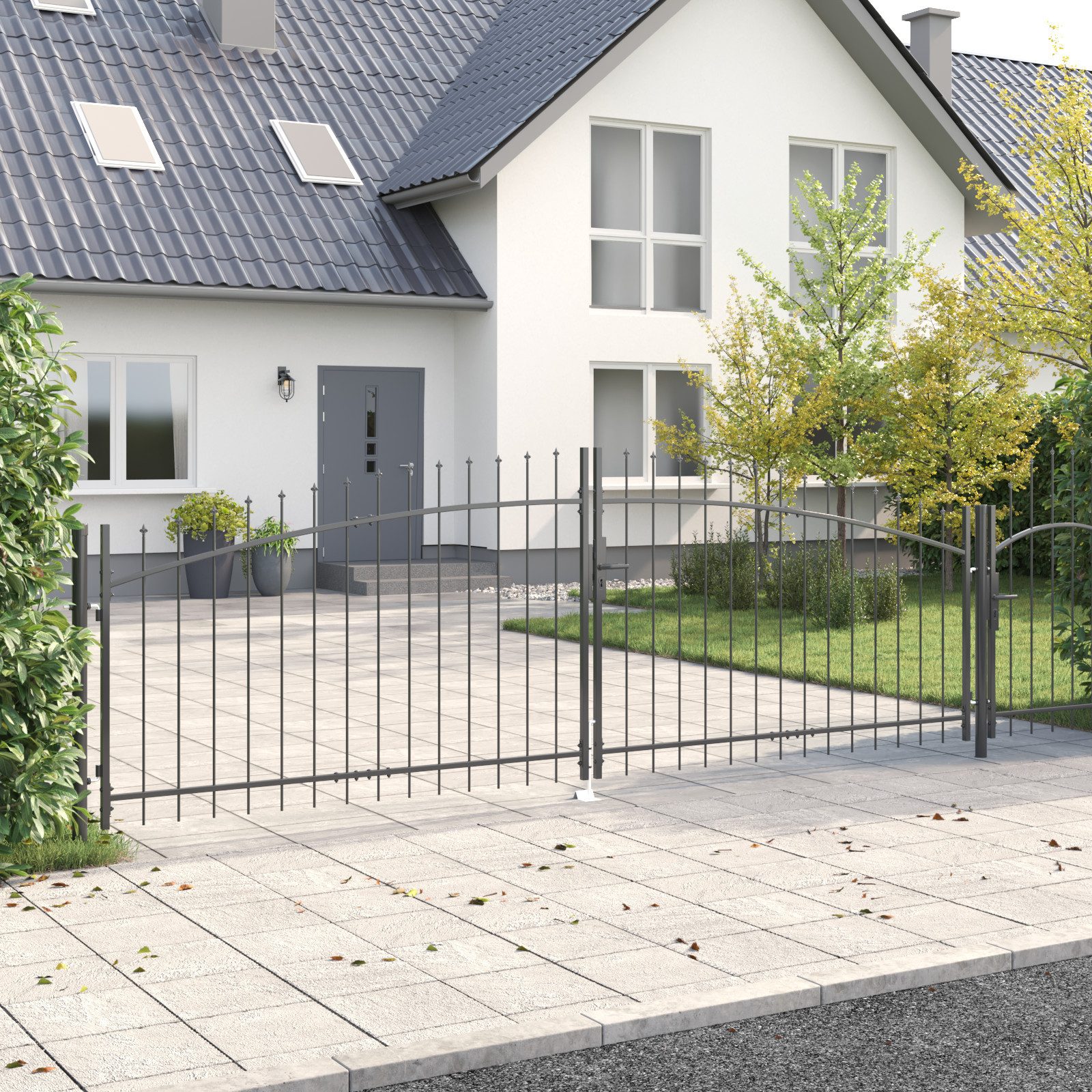 vidaXL Gartentor Gartentor mit Spear Top günstig online kaufen