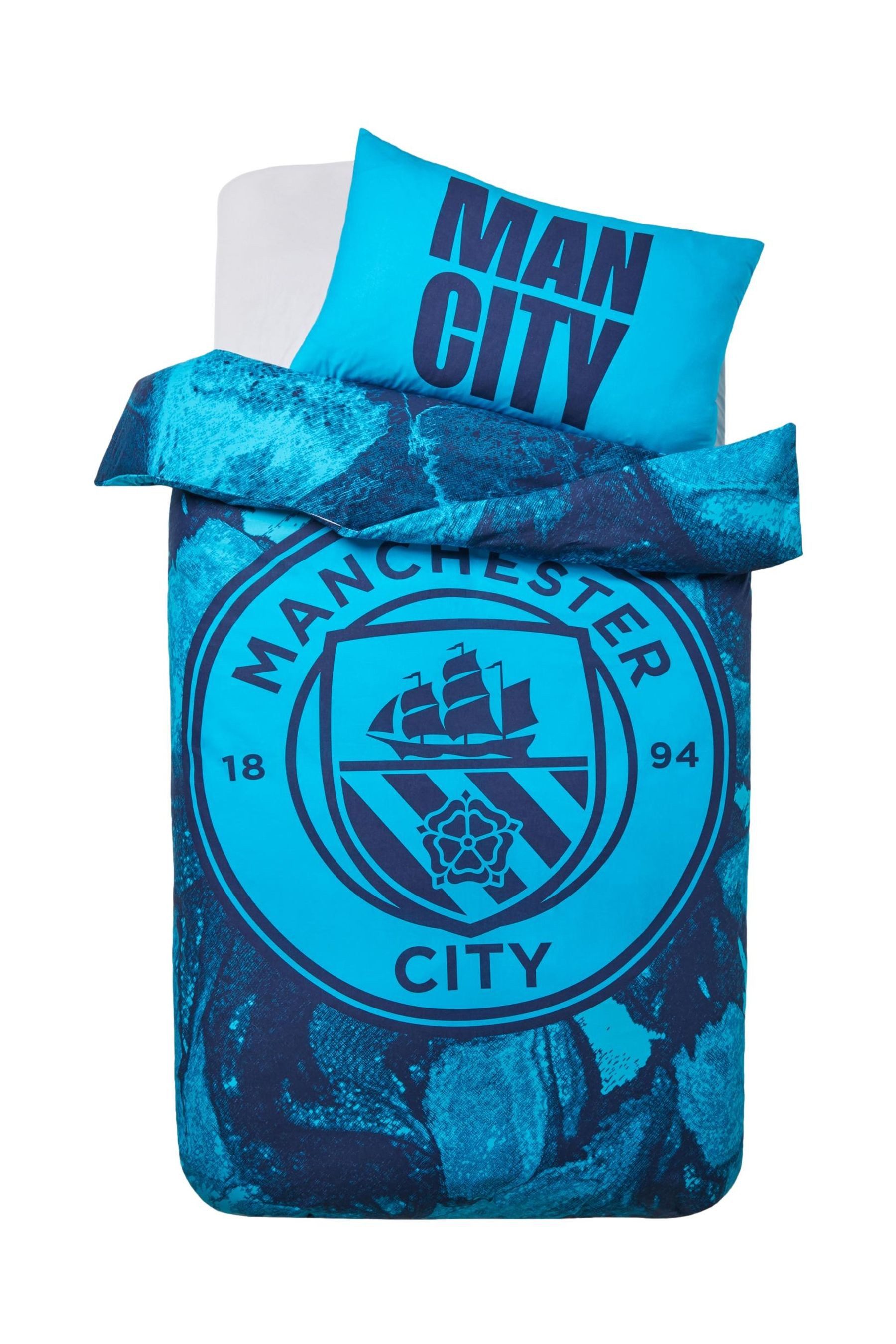 Next Bett-Set Bettgarnitur aus 100 % Baumwolle, Manchester City, Bezug: Baumwolle
