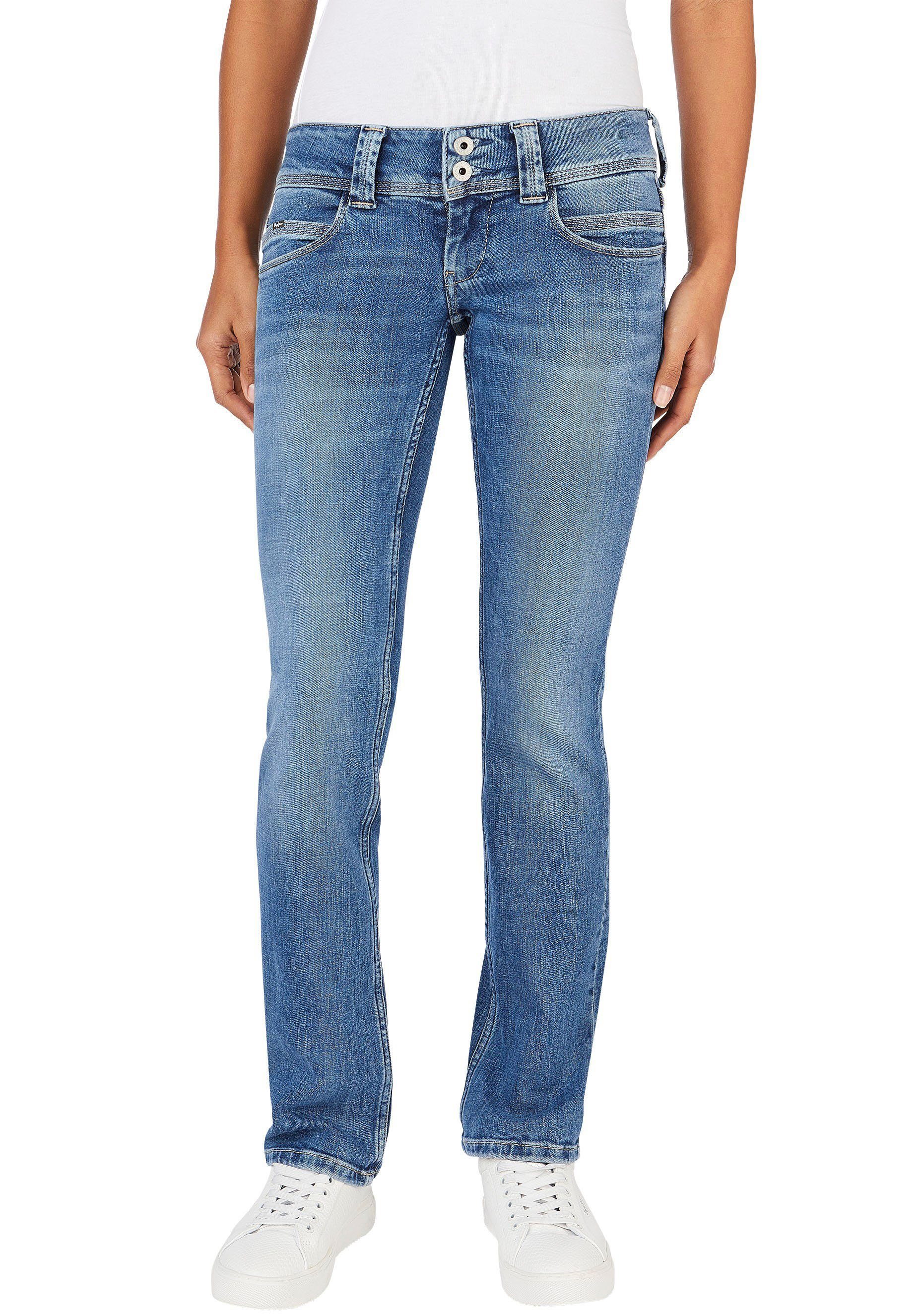 Pepe Jeans Regular-fit-Jeans VENUS mit authentic blue Badge medium