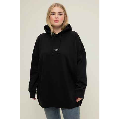 Studio Untold Sweatshirt Hoodie oversized Stick-Statement Kapuze Langarm