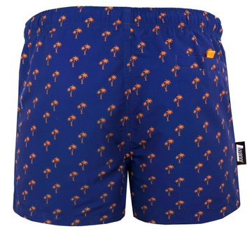 Luvanni Badehose Badehose Herren Schnelltrocknende Beachshorts 22-24 Badeshorts Kordelzug Boardshorts Schwimmhose Männer mit Palmen Palm Insel