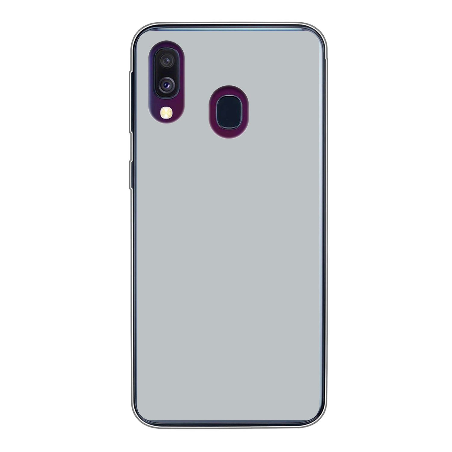 Handyhülle für Samsung Galaxy A40 Interieur - Grau - Hell