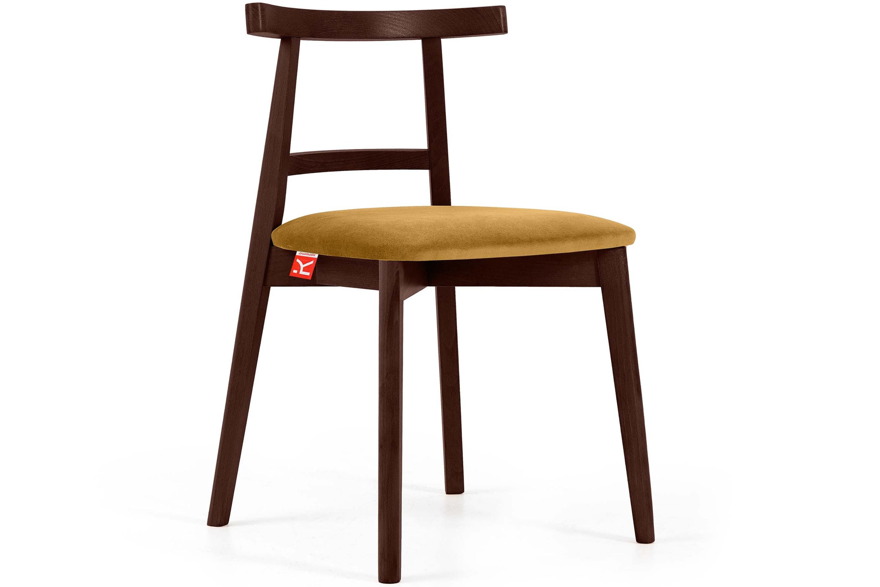 KONSIMO® Holzstuhl Esstischstühle LILIO, Holzstühle, Polsterstühle 2 St., Japandi (Mahagoni), hergestellt in der EU, Buchenholzrahmen, fertigmontiert