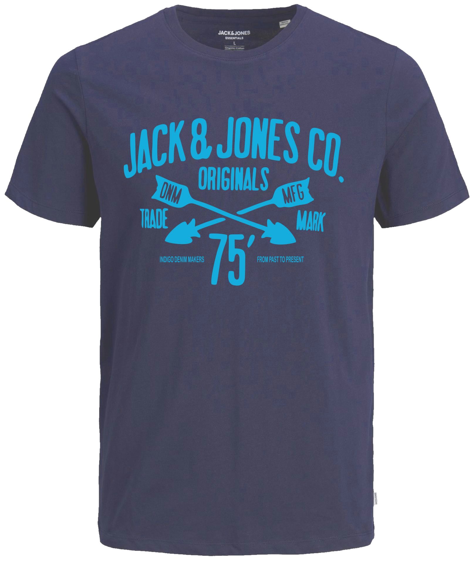 Jack & Jones Print-Shirt Bequemes Slimfit Shirt (Spar-Set, 3er-Pack) in Unifarbe mit Print – Bild 4 von 4