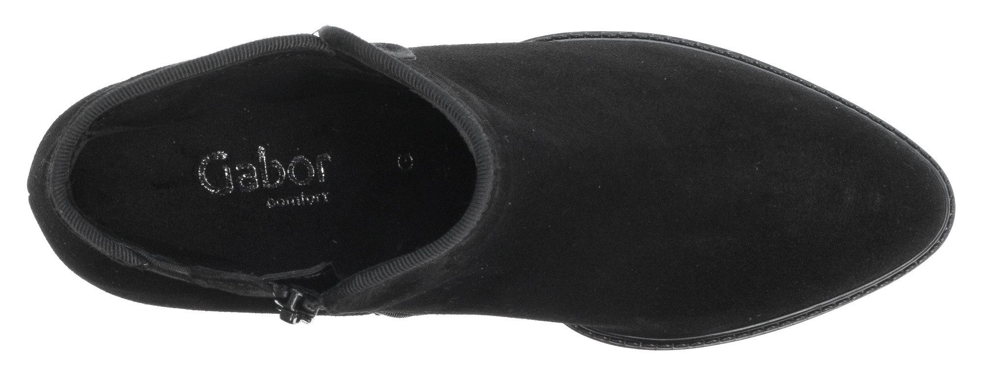 Gabor Ancona Stiefelette, Blockabsatz, Westernboots, Cowboy-Stiefelette mit Reißverschluss