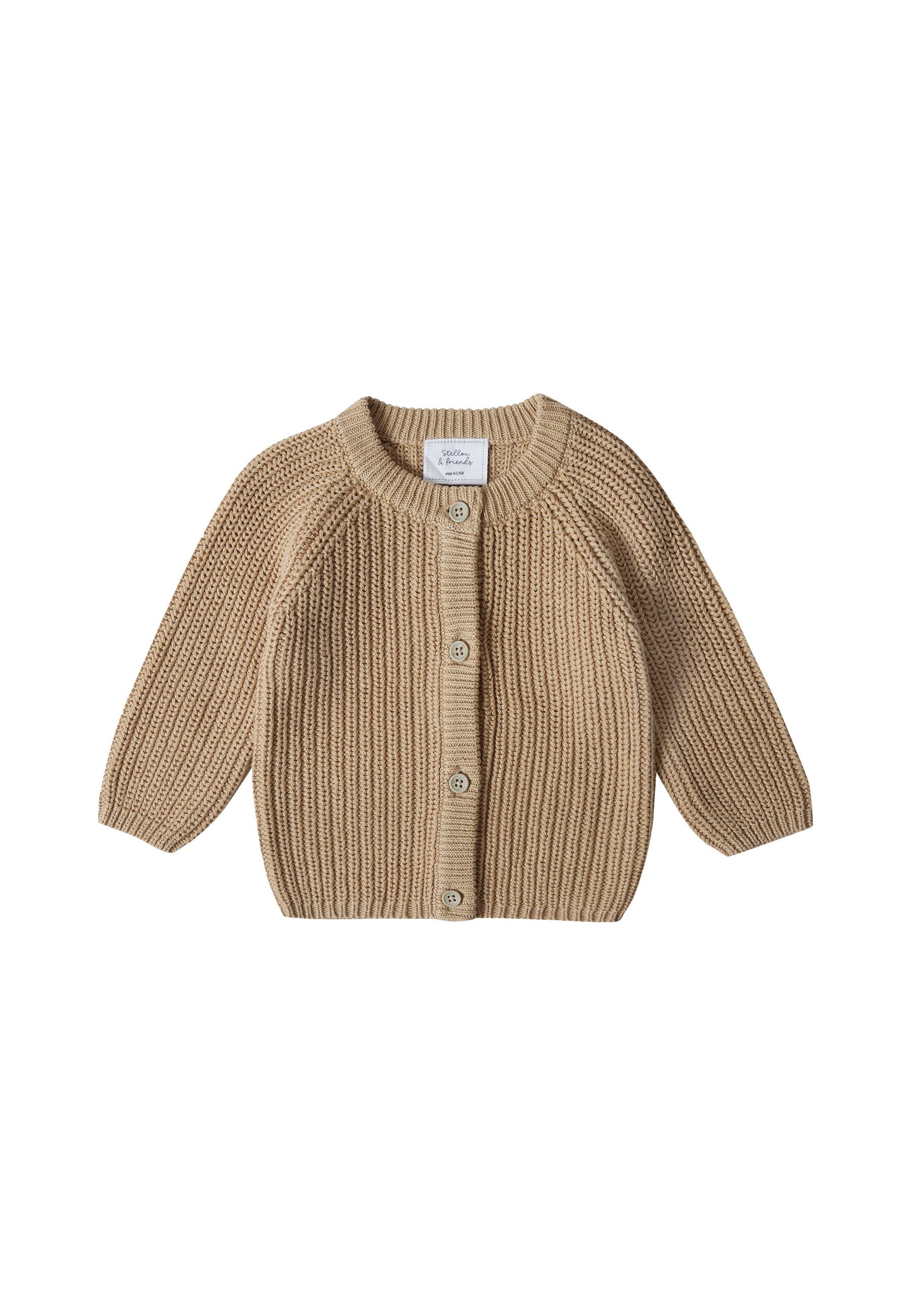 Stellou & friends Strickjacke Gerippter Cardigan Gerippter Cardigan