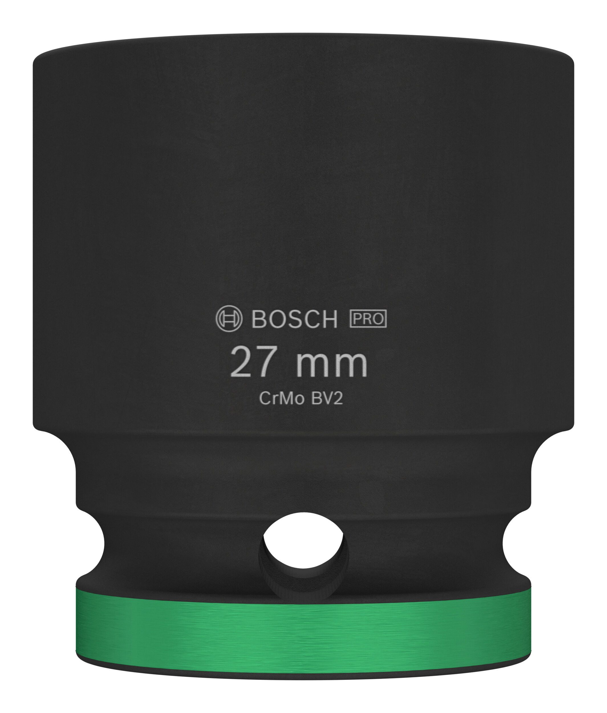 BOSCH Stecknuss Pro Impact, Impact Socket Steckschlüsseleinsatz, 1/2", 27 mm, Standard