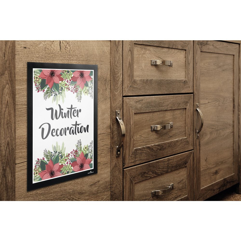 DURABLE Magnettafel Durable 484301 Dokumentenhalter Schwarz (B x H) 236 mm x 323 mm DIN A4