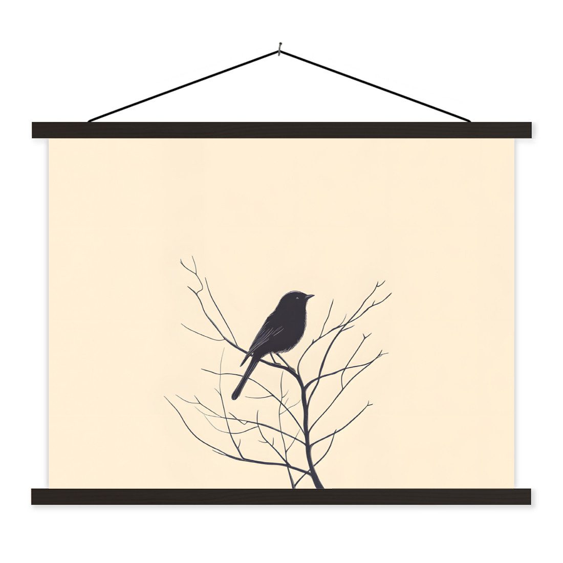 MuchoWow Poster Vogel - Schwarz - günstig online kaufen