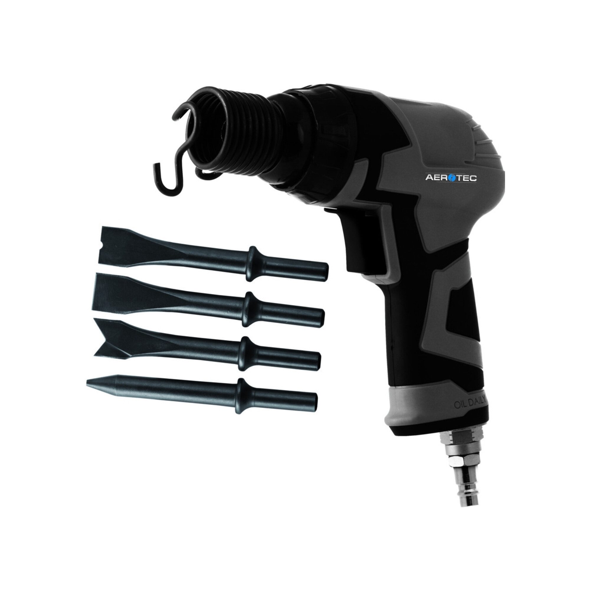 Aerotec Druckluft-Meißelhammer Aerotec Druckluftmeißelhammer CSP 150 Set 4500min-¹ 11mm Sechskant 4-5