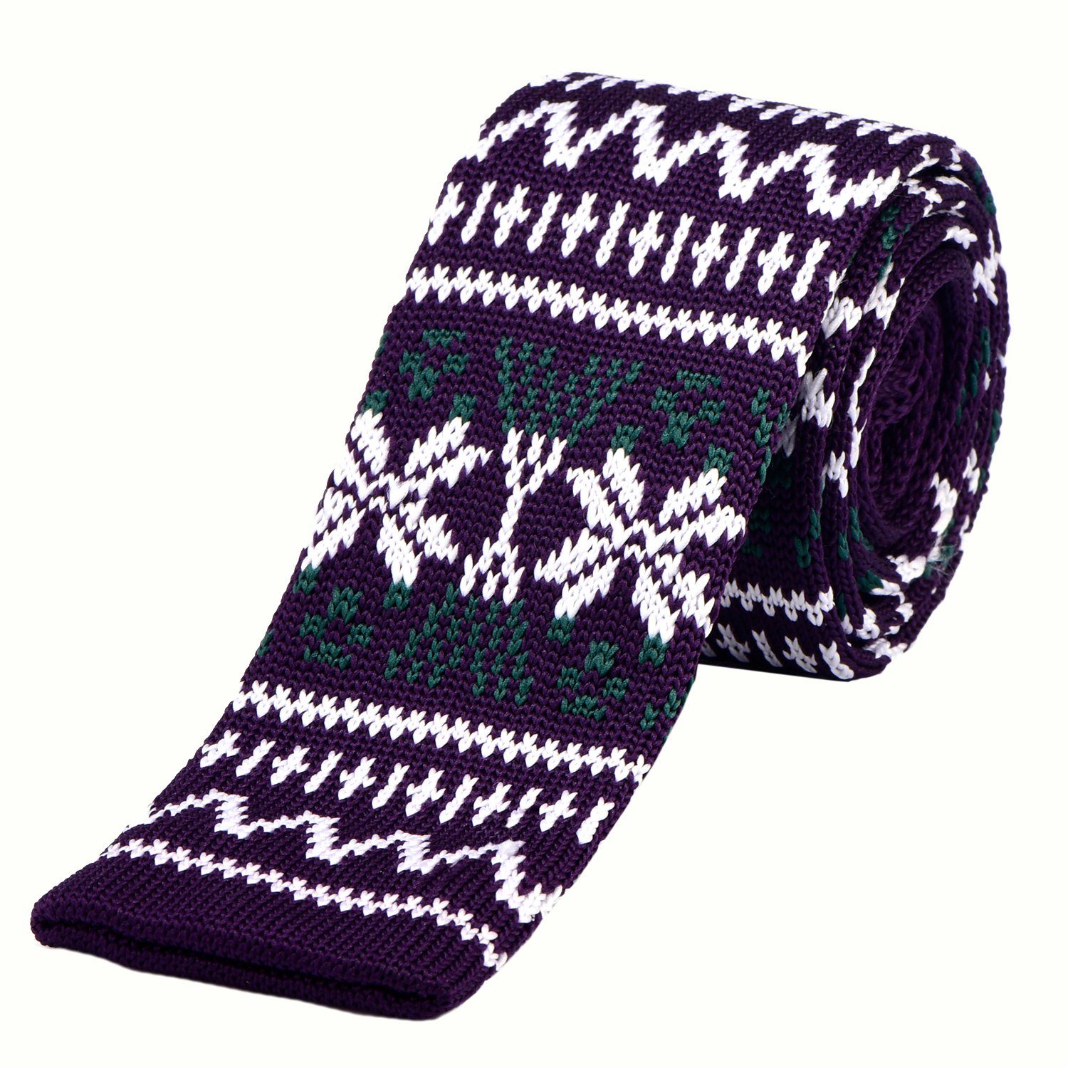 DonDon Krawatte schmale Krawatte 5 cm Wollkrawatte (Packung, 1-St., 1x Strickkrawatte) Strickkrawatte, Retro-Look, für Büro oder festliche Veranstaltungen