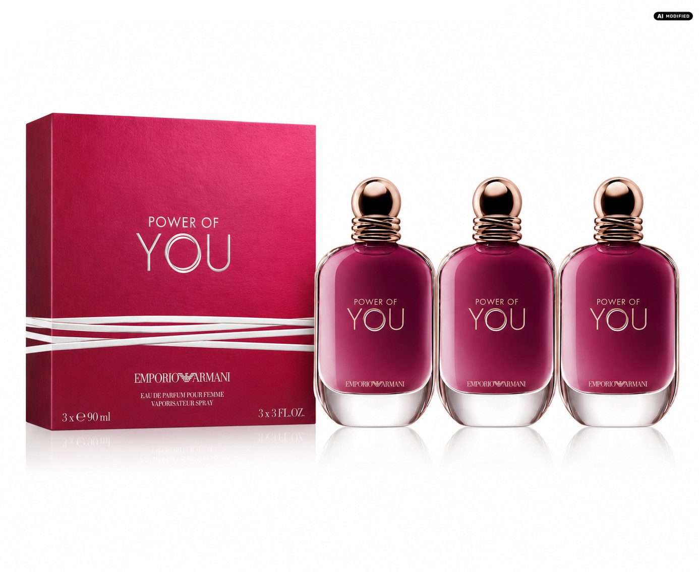 Giorgio Armani Eau de Parfum Armani Emporio Armani Power of You Eau de Parfum 3er Set, 1-tlg., Vorteilspack mit drei Flakons für langen Duftgenuss