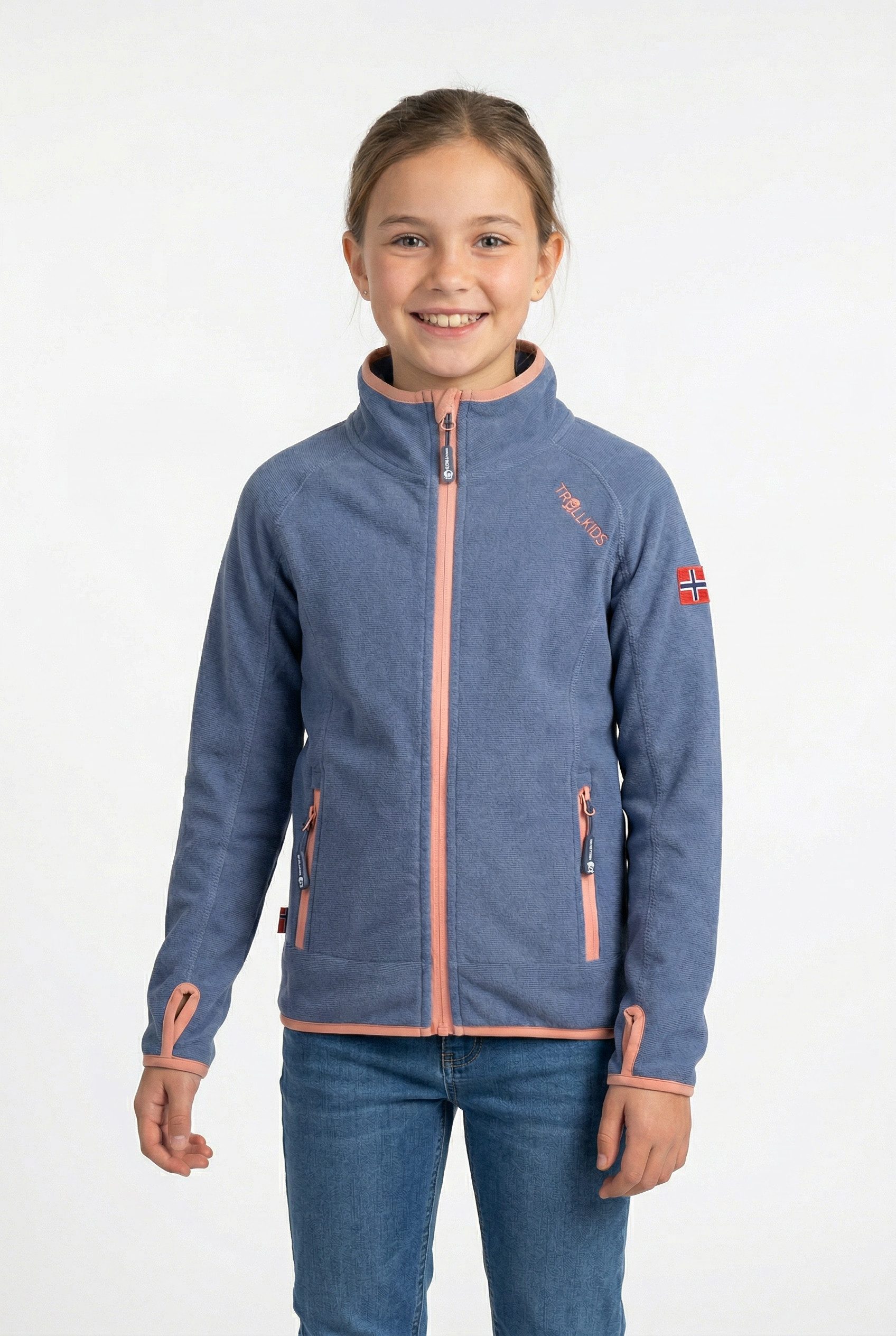 TROLLKIDS Fleecejacke GIRLS SANDEFJORD JACKET Übergangsjacke